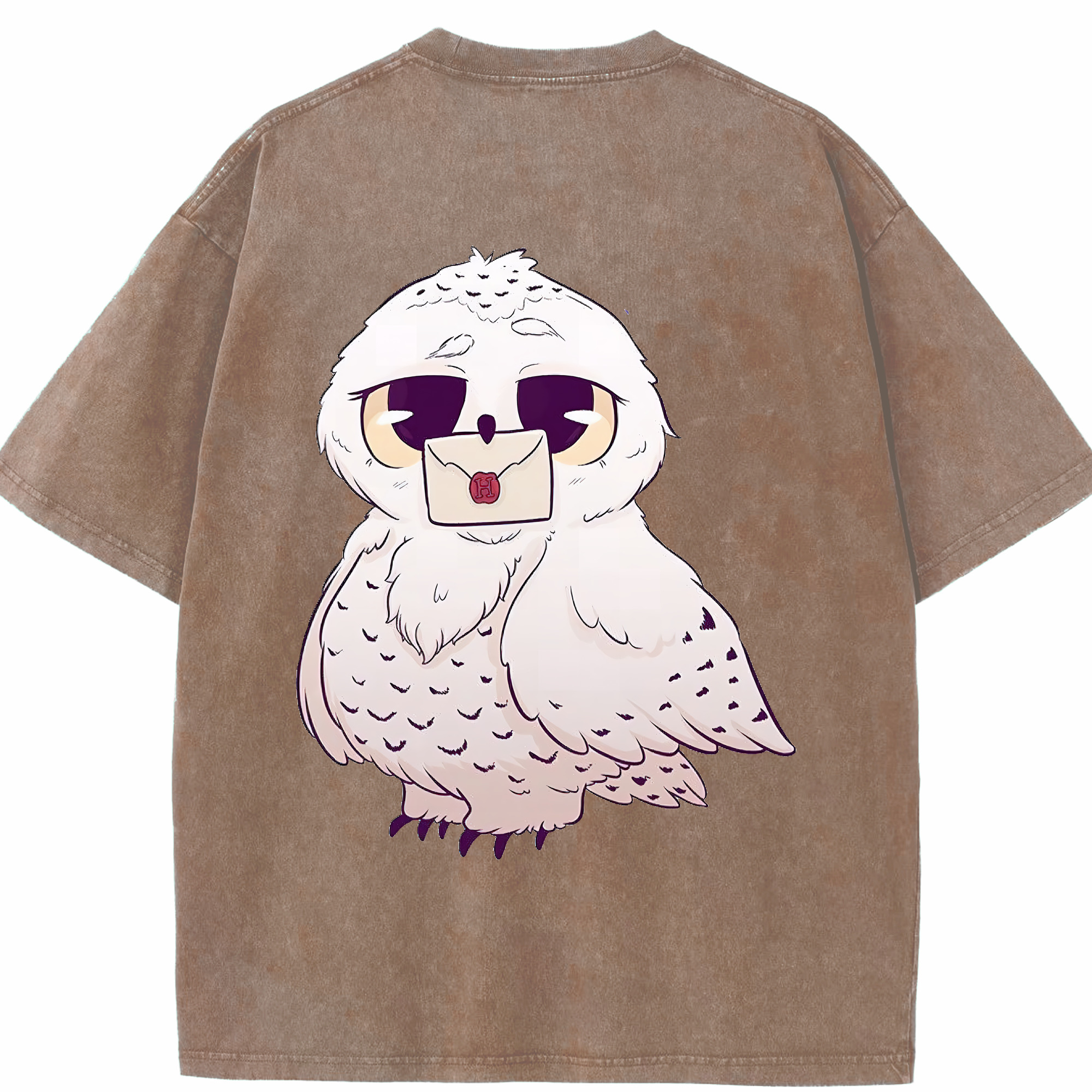 （画像用） Harry Potter ハリー・ポッターシリーズ 綿100% ヴィンテージ風 半袖Tシャツ（背面プリント）