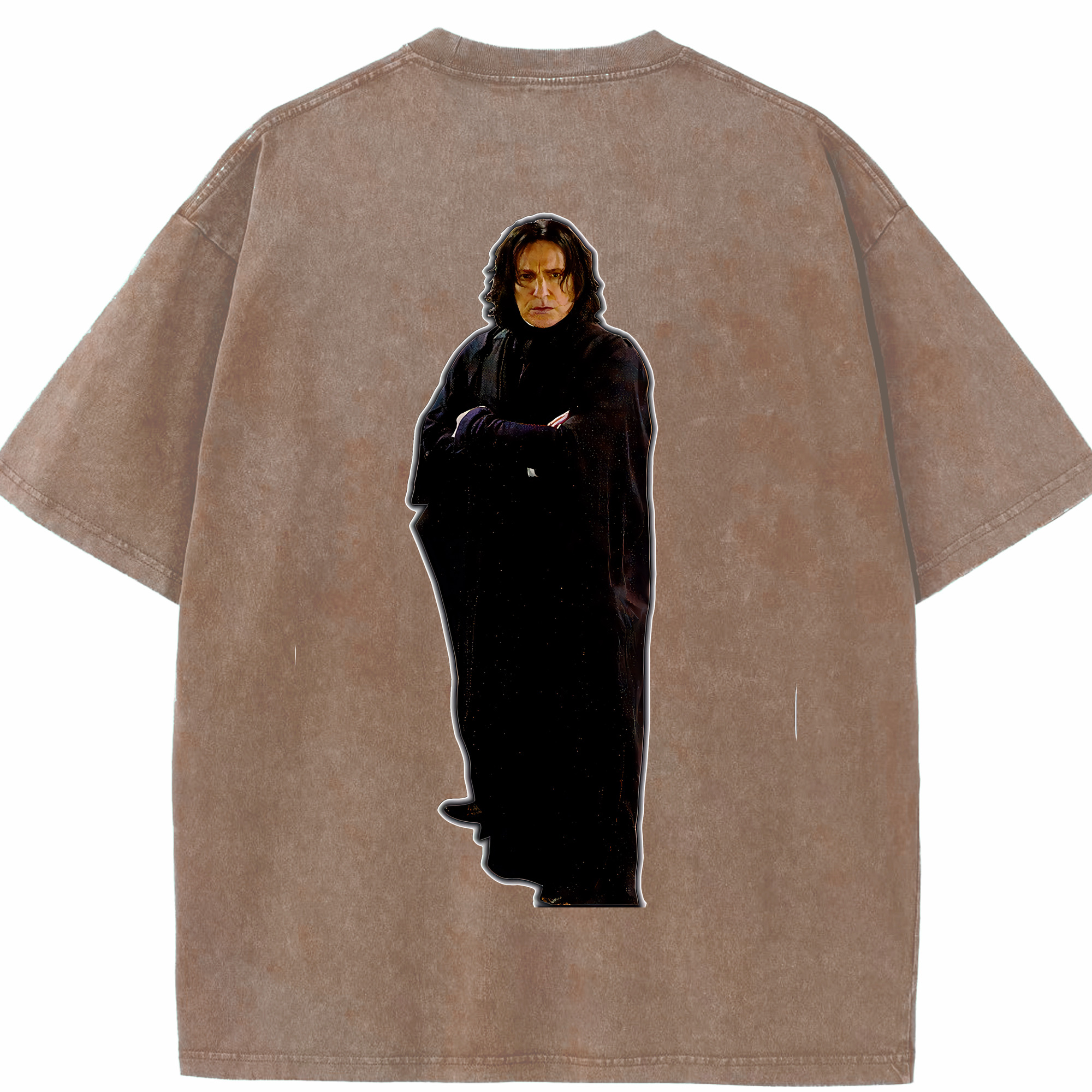 （画像用） Harry Potter ハリー・ポッターシリーズ 綿100% ヴィンテージ風 半袖Tシャツ（背面プリント）