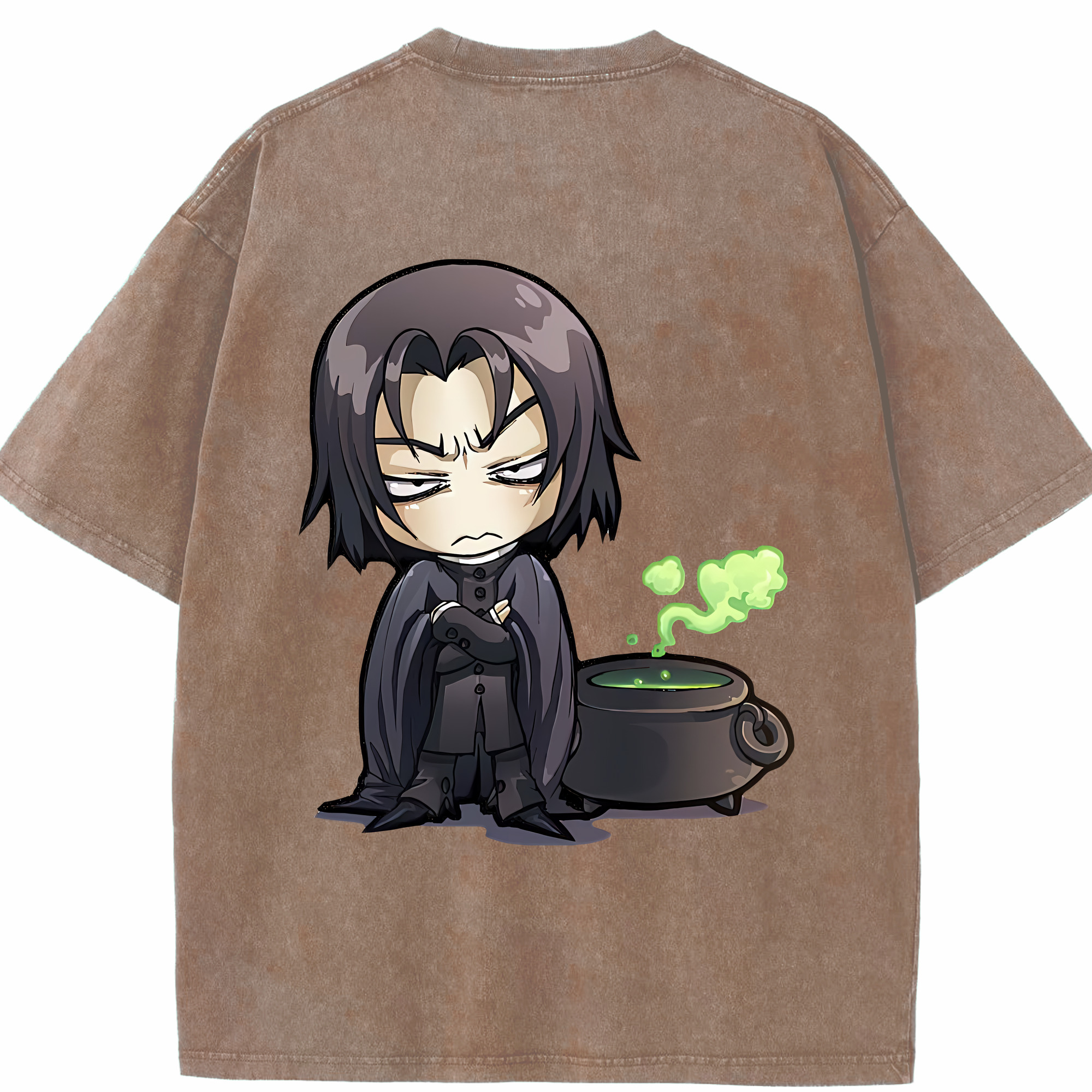 （画像用） Harry Potter ハリー・ポッターシリーズ 綿100% ヴィンテージ風 半袖Tシャツ（背面プリント）