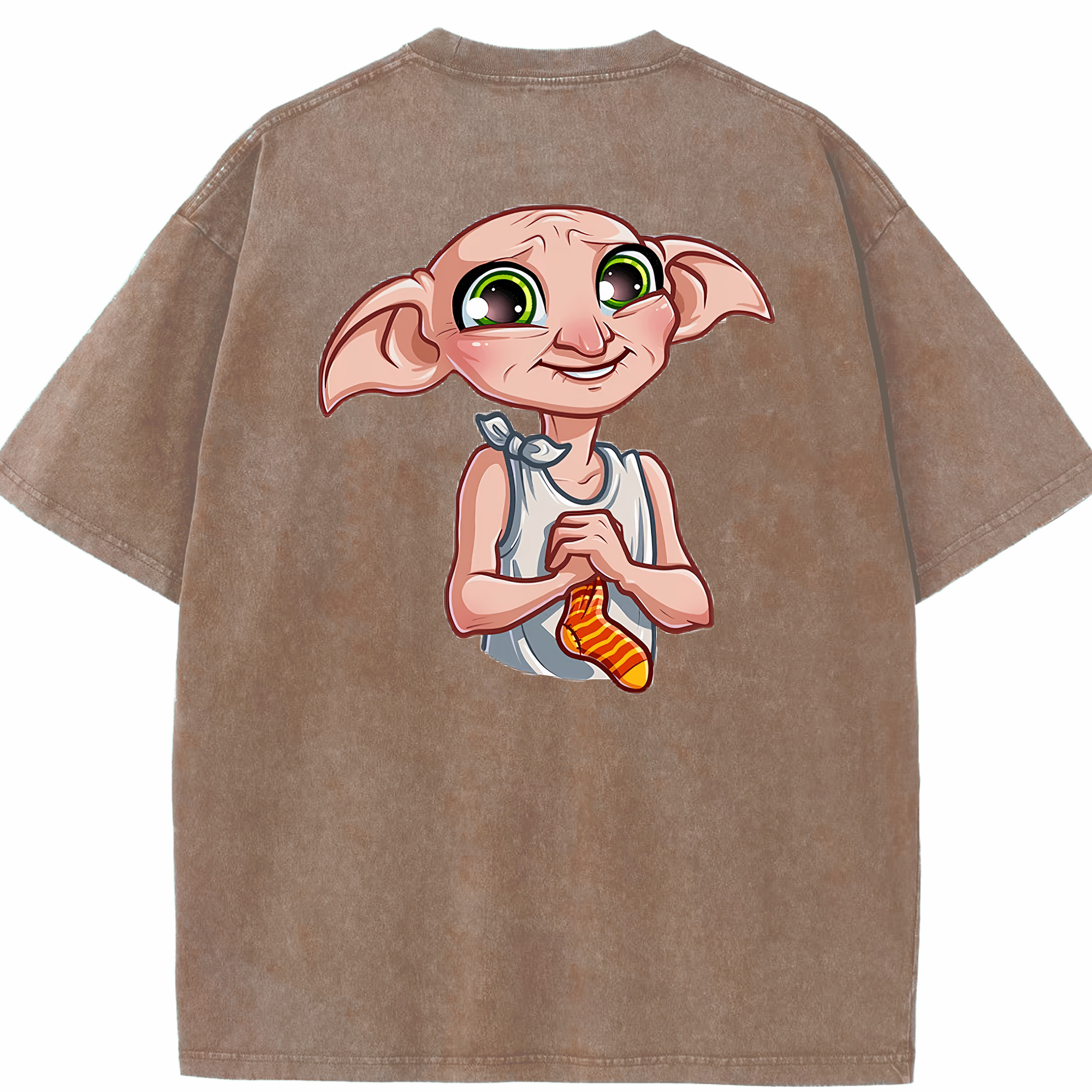 （画像用） Harry Potter ハリー・ポッターシリーズ 綿100% ヴィンテージ風 半袖Tシャツ（背面プリント）