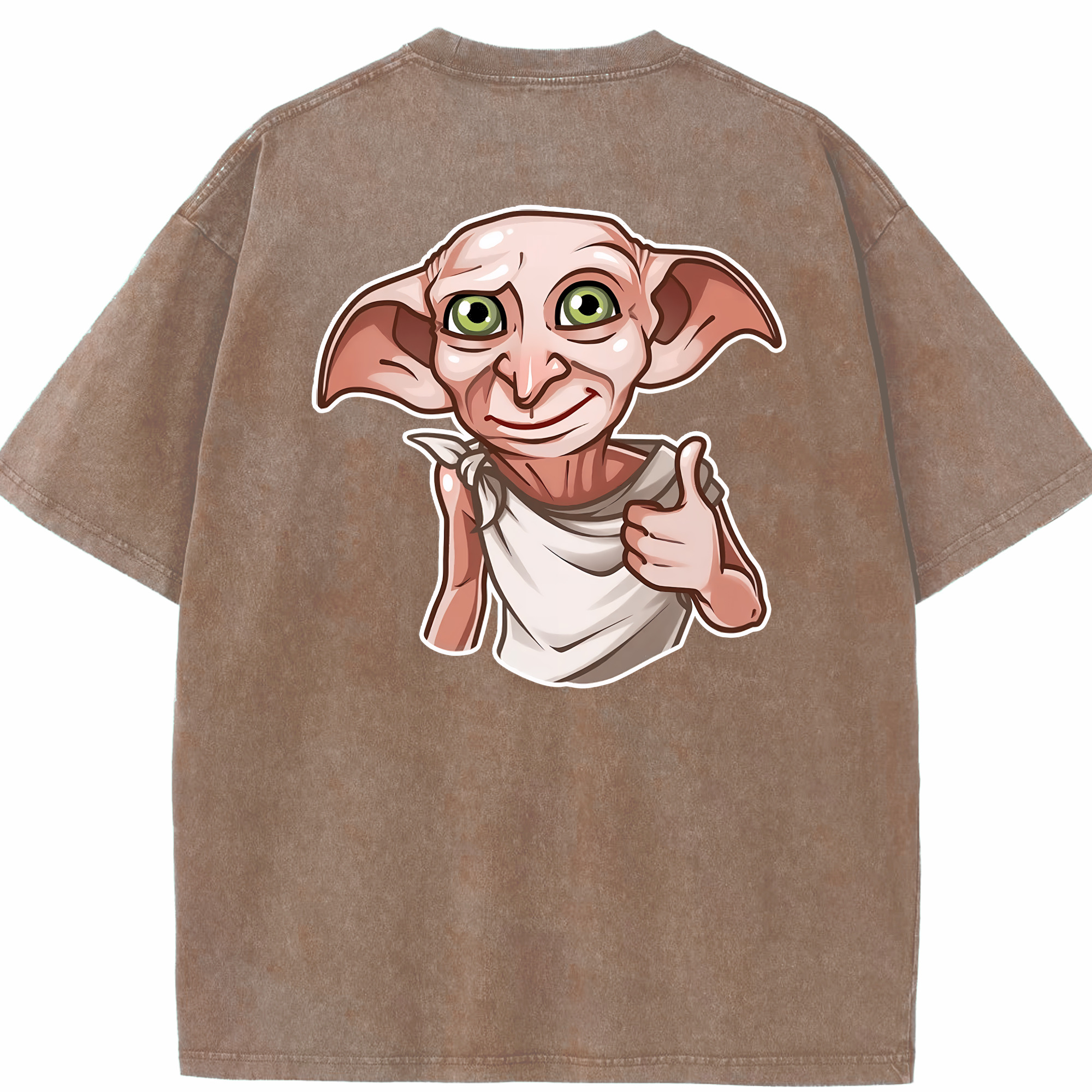 （画像用） Harry Potter ハリー・ポッターシリーズ 綿100% ヴィンテージ風 半袖Tシャツ（背面プリント）