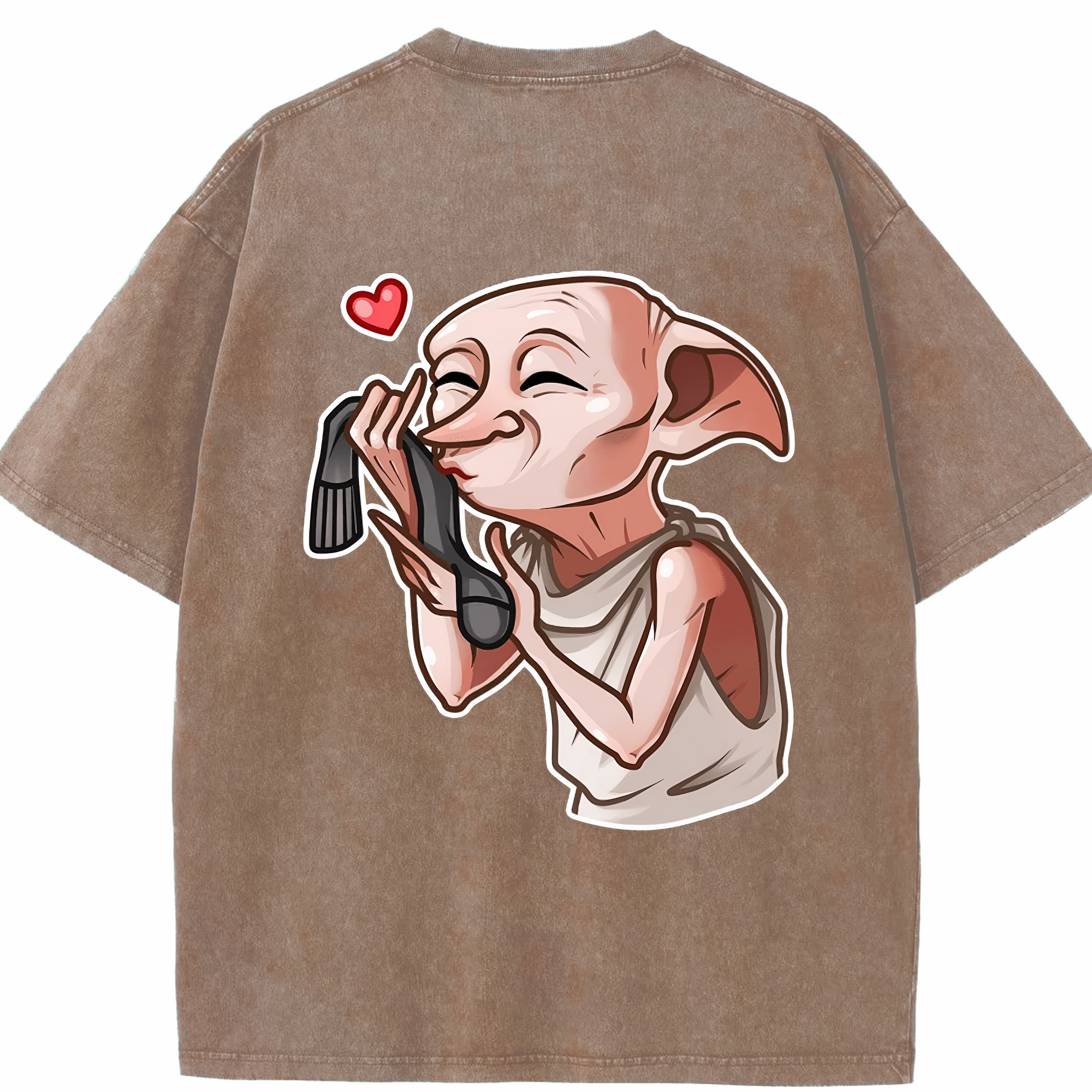 （画像用） Harry Potter ハリー・ポッターシリーズ 綿100% ヴィンテージ風 半袖Tシャツ（背面プリント）
