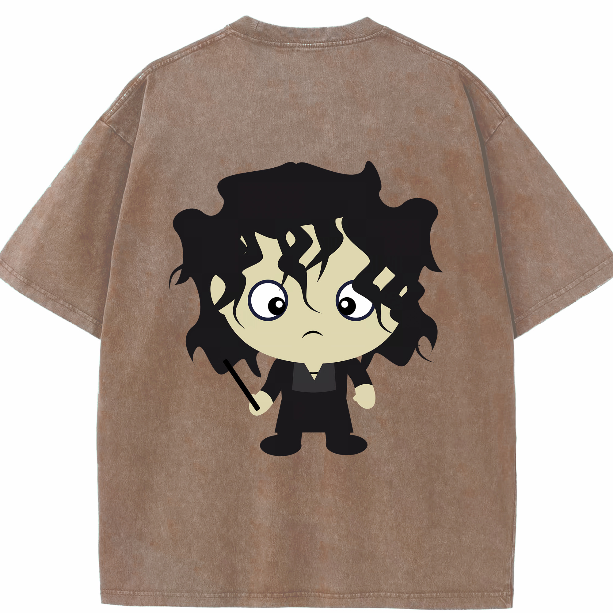 （画像用） Harry Potter ハリー・ポッターシリーズ 綿100% ヴィンテージ風 半袖Tシャツ（背面プリント）