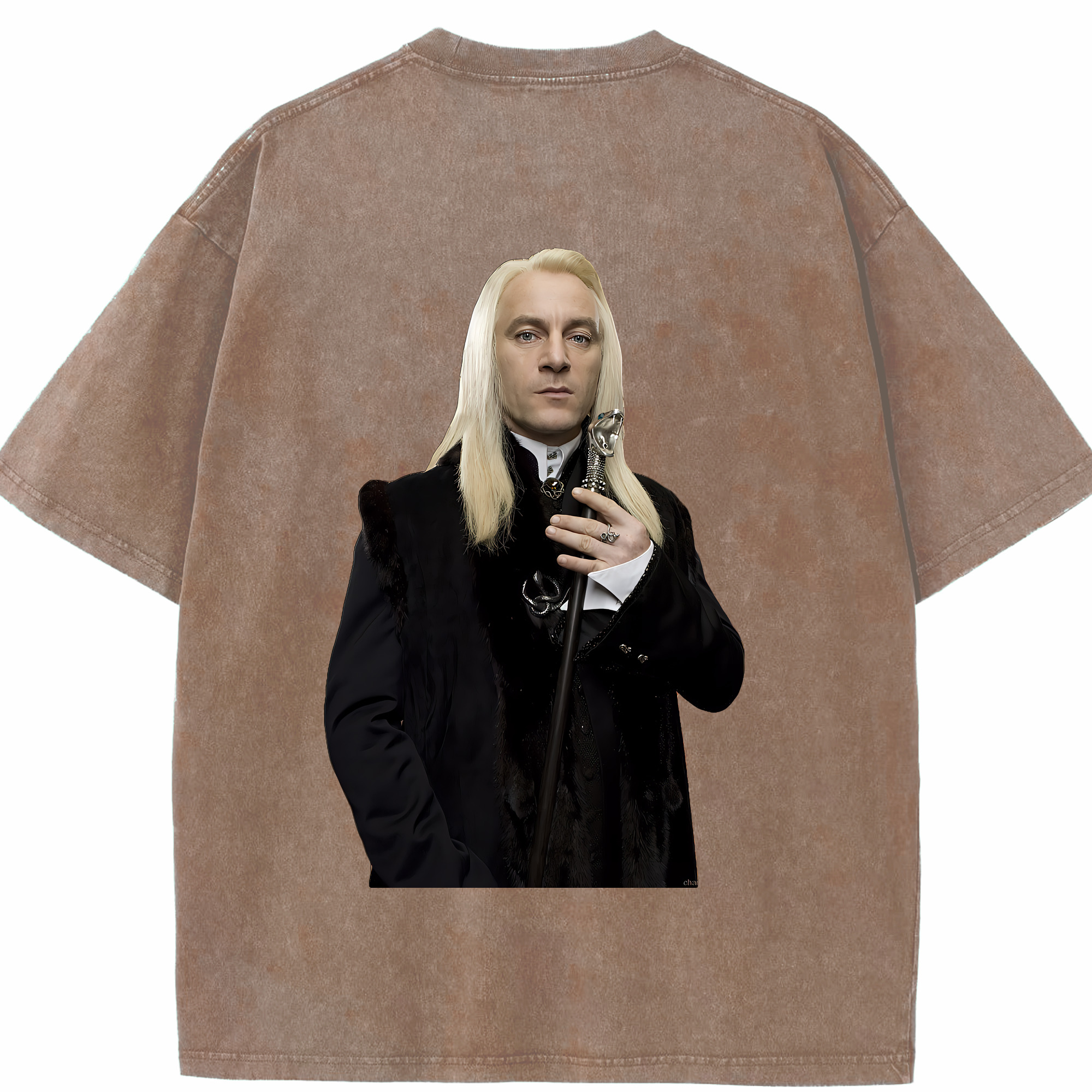 （画像用） Harry Potter ハリー・ポッターシリーズ 綿100% ヴィンテージ風 半袖Tシャツ（背面プリント）