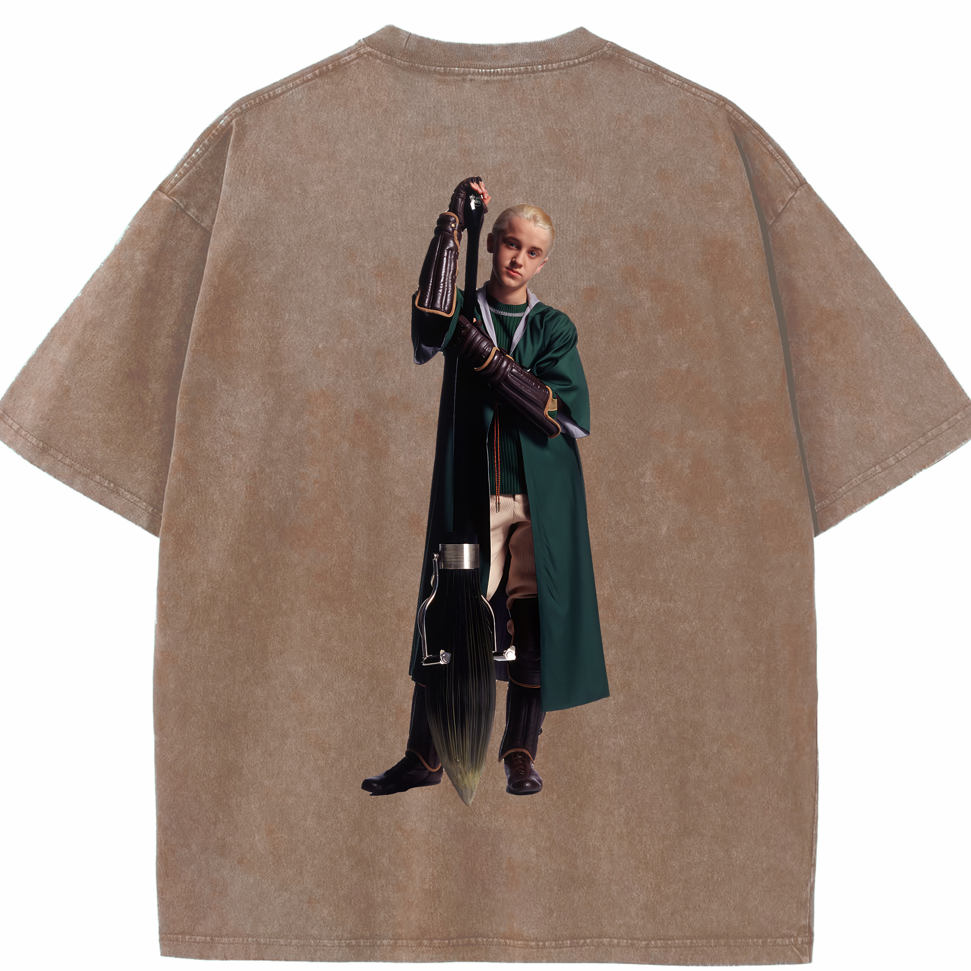 （画像用） Harry Potter ハリー・ポッターシリーズ 綿100% ヴィンテージ風 半袖Tシャツ（背面プリント）