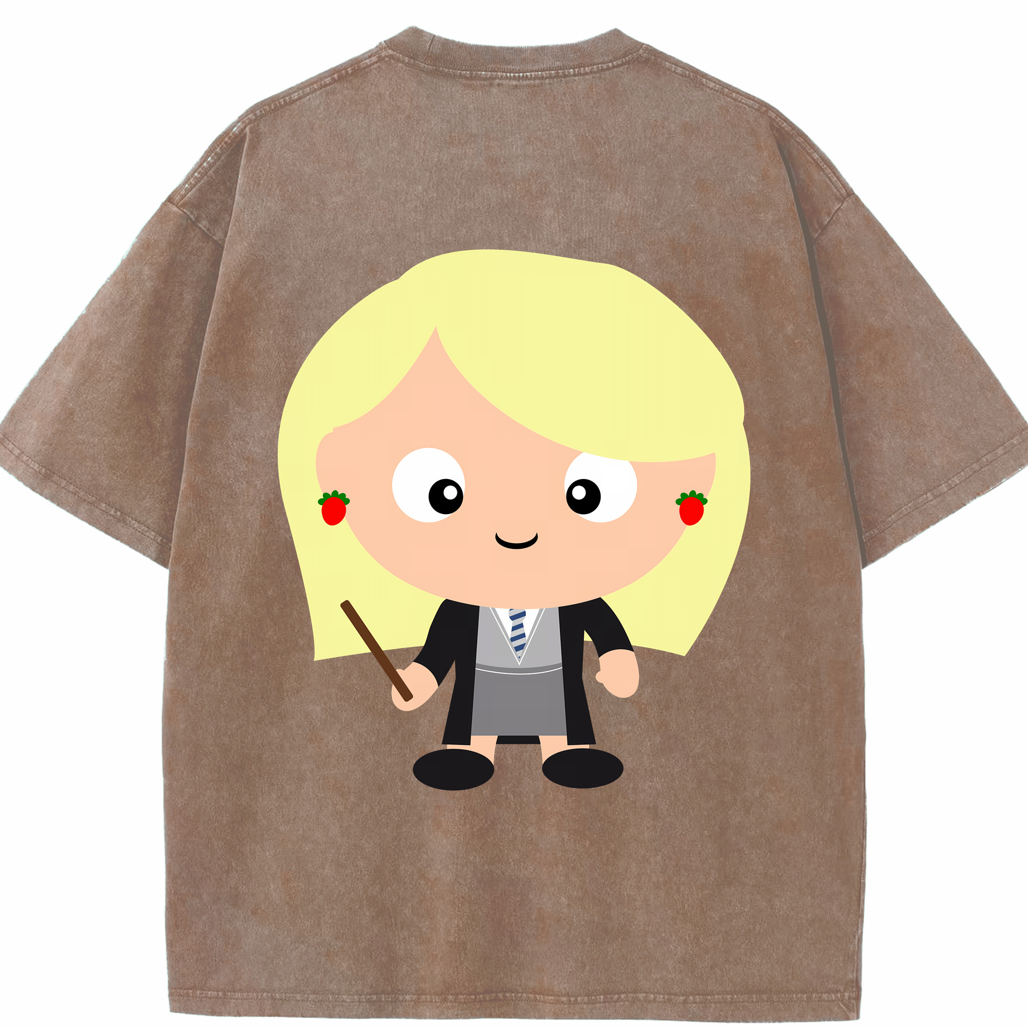 （画像用） Harry Potter ハリー・ポッターシリーズ 綿100% ヴィンテージ風 半袖Tシャツ（背面プリント）