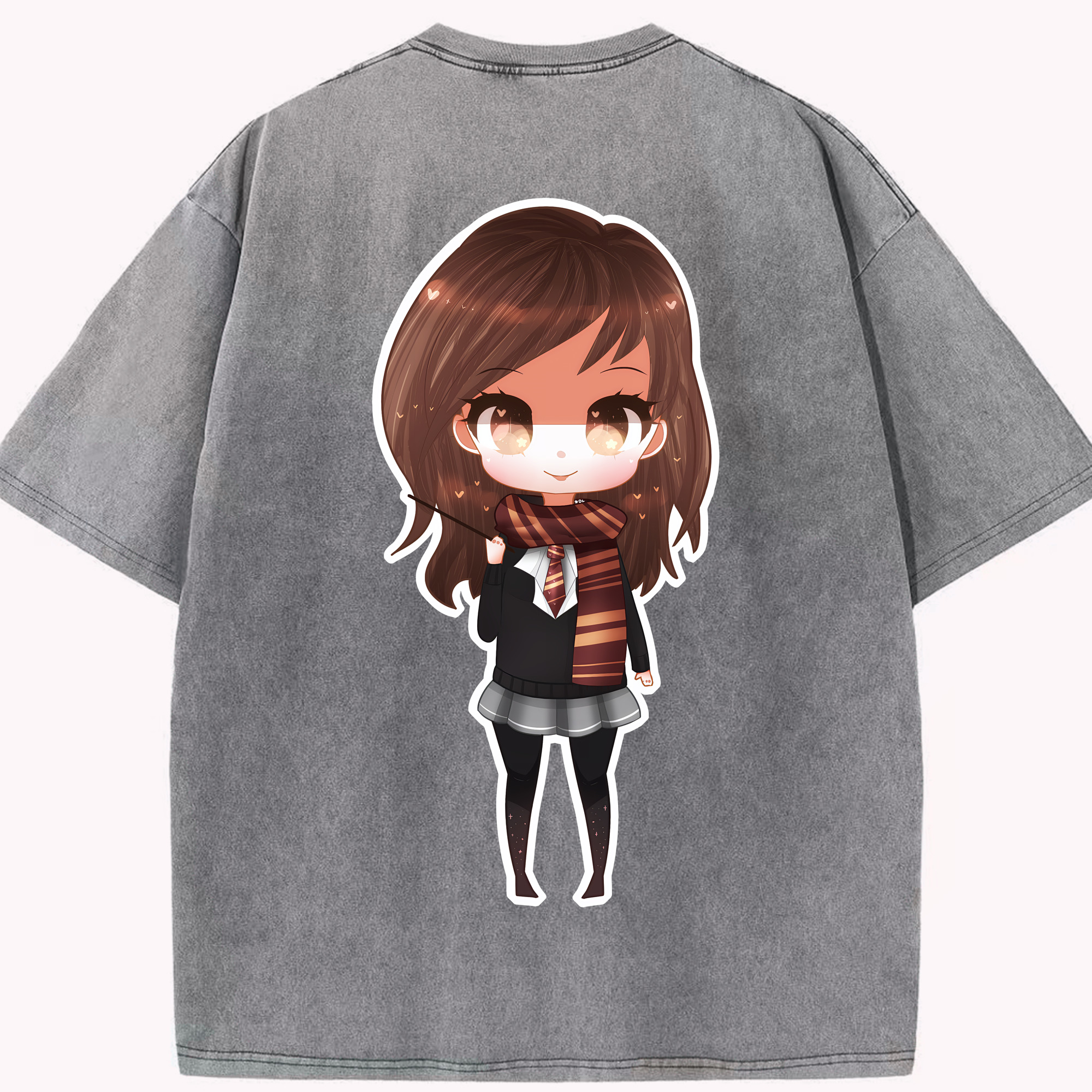 （画像用） Harry Potter ハリー・ポッターシリーズ 綿100% ヴィンテージ風 半袖Tシャツ（背面プリント）