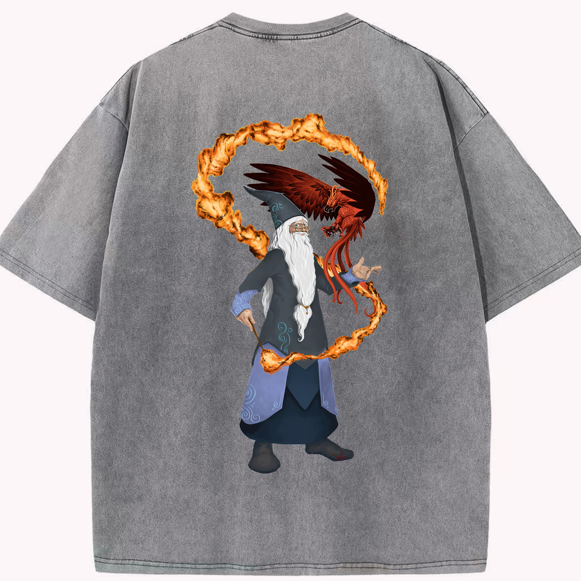 （画像用） Harry Potter ハリー・ポッターシリーズ 綿100% ヴィンテージ風 半袖Tシャツ（背面プリント）
