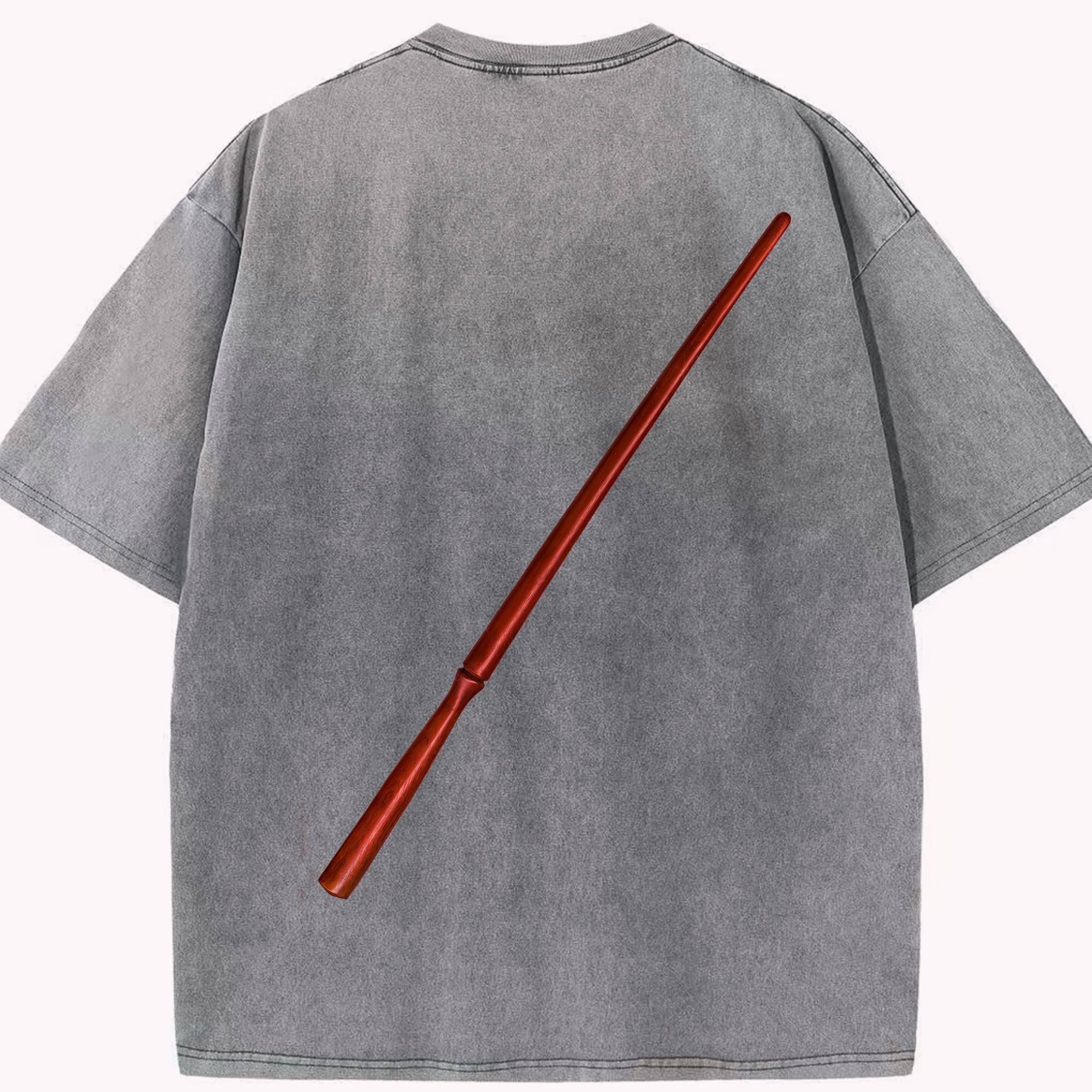 （画像用） Harry Potter ハリー・ポッターシリーズ 綿100% ヴィンテージ風 半袖Tシャツ（背面プリント）