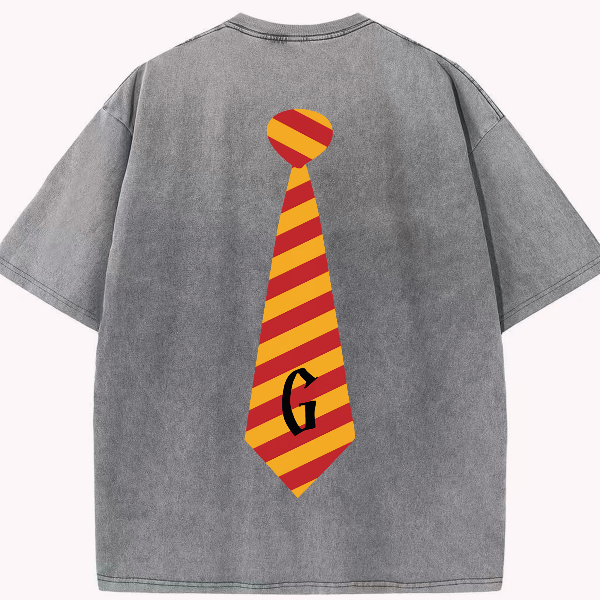 （画像用） Harry Potter ハリー・ポッターシリーズ 綿100% ヴィンテージ風 半袖Tシャツ（背面プリント）