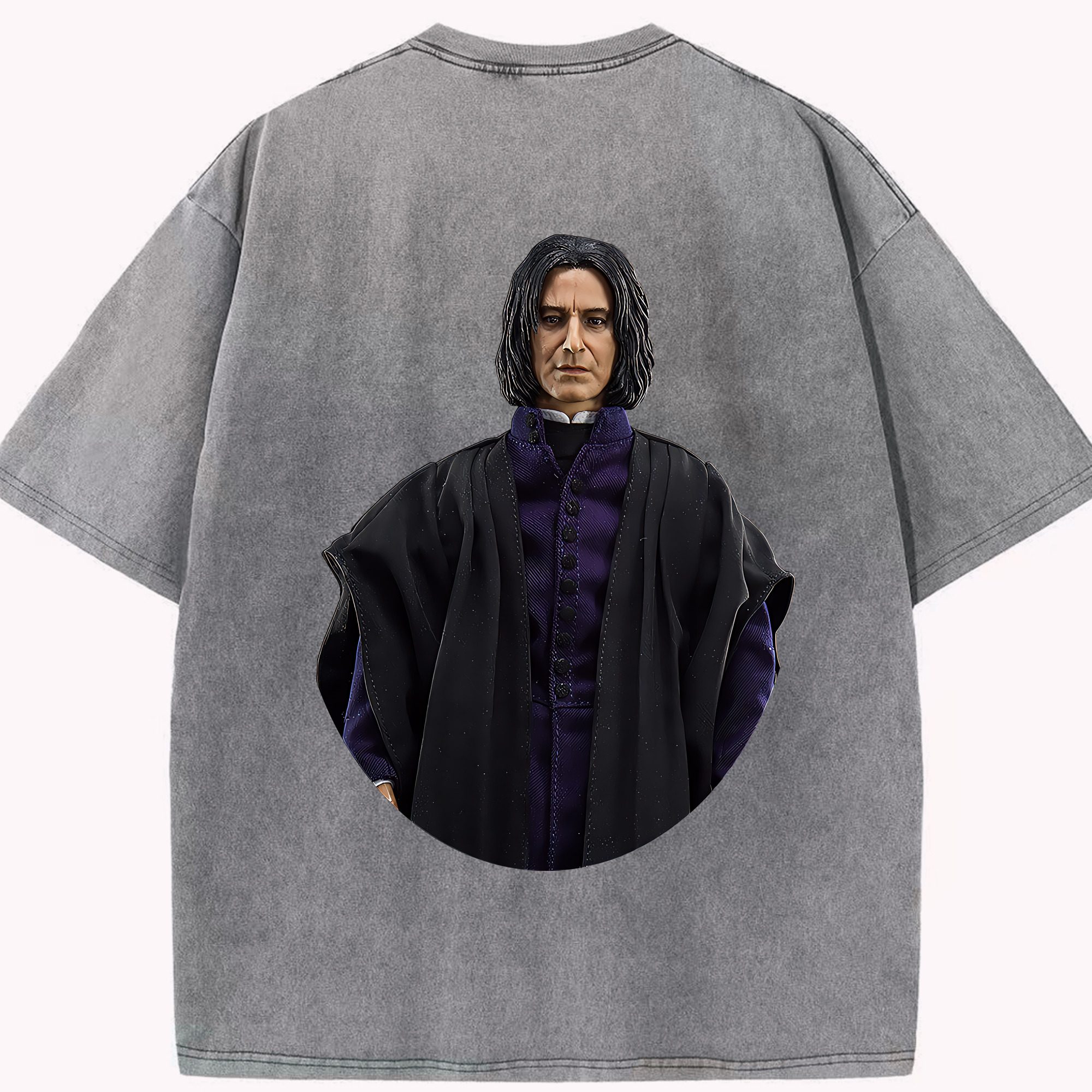 （画像用） Harry Potter ハリー・ポッターシリーズ 綿100% ヴィンテージ風 半袖Tシャツ（背面プリント）