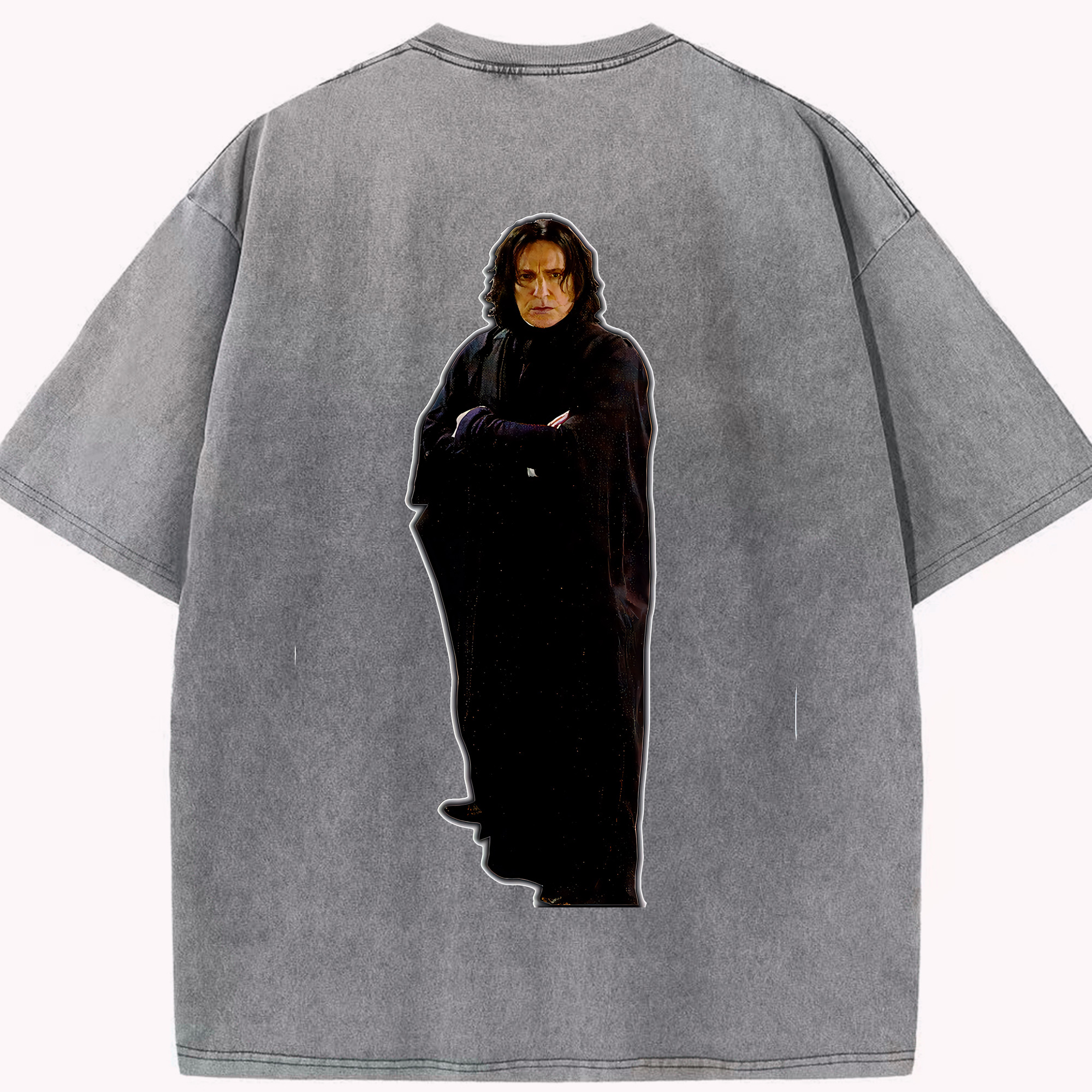 （画像用） Harry Potter ハリー・ポッターシリーズ 綿100% ヴィンテージ風 半袖Tシャツ（背面プリント）