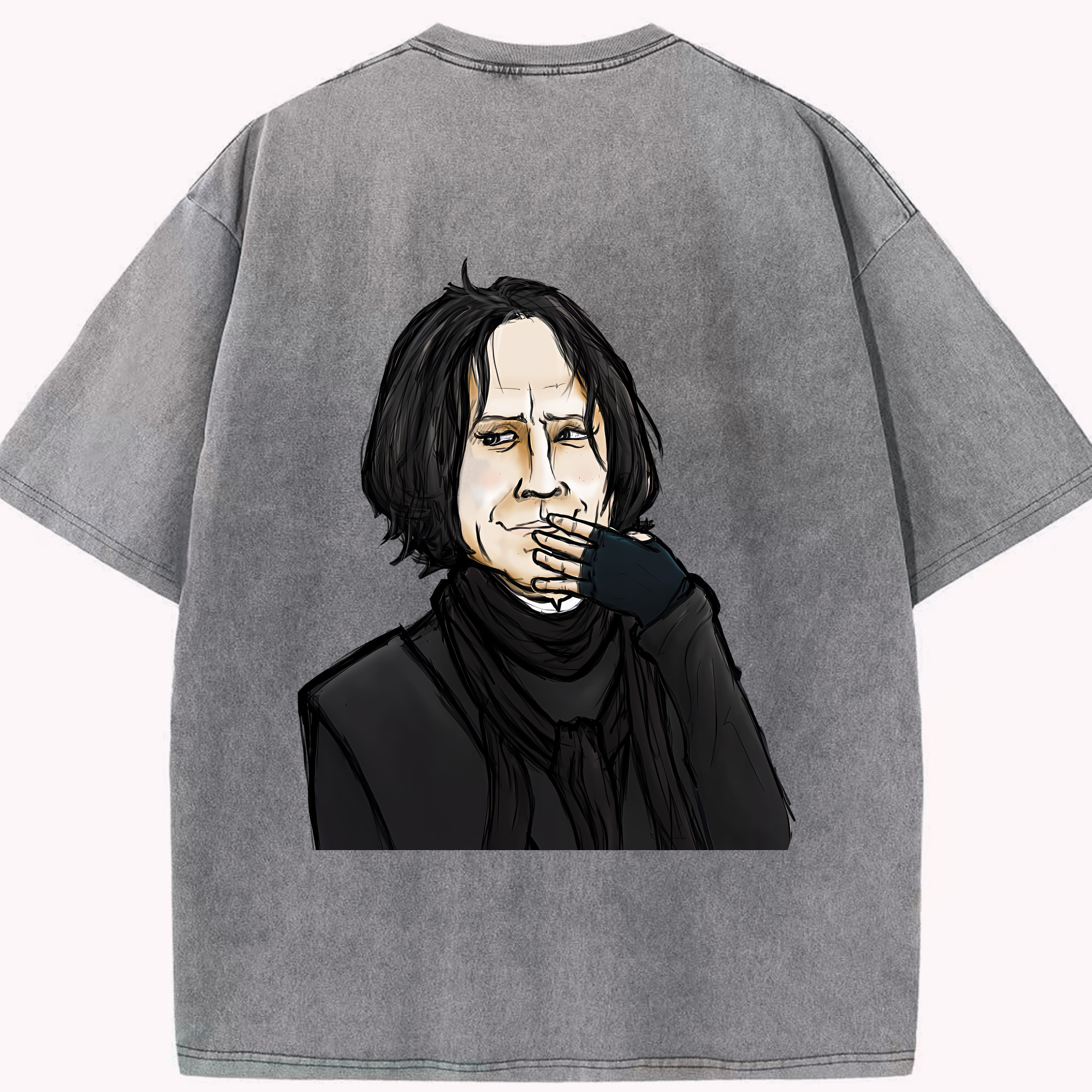 （画像用） Harry Potter ハリー・ポッターシリーズ 綿100% ヴィンテージ風 半袖Tシャツ（背面プリント）