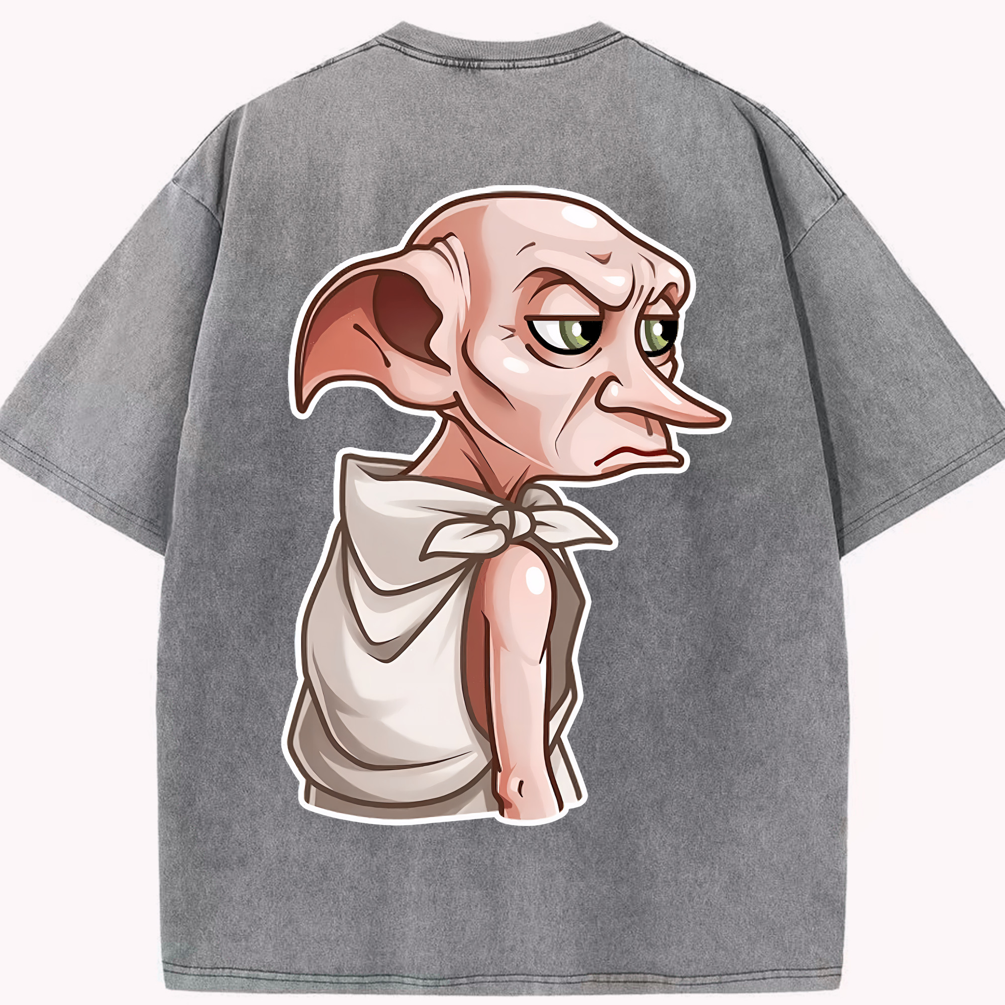 （画像用） Harry Potter ハリー・ポッターシリーズ 綿100% ヴィンテージ風 半袖Tシャツ（背面プリント）