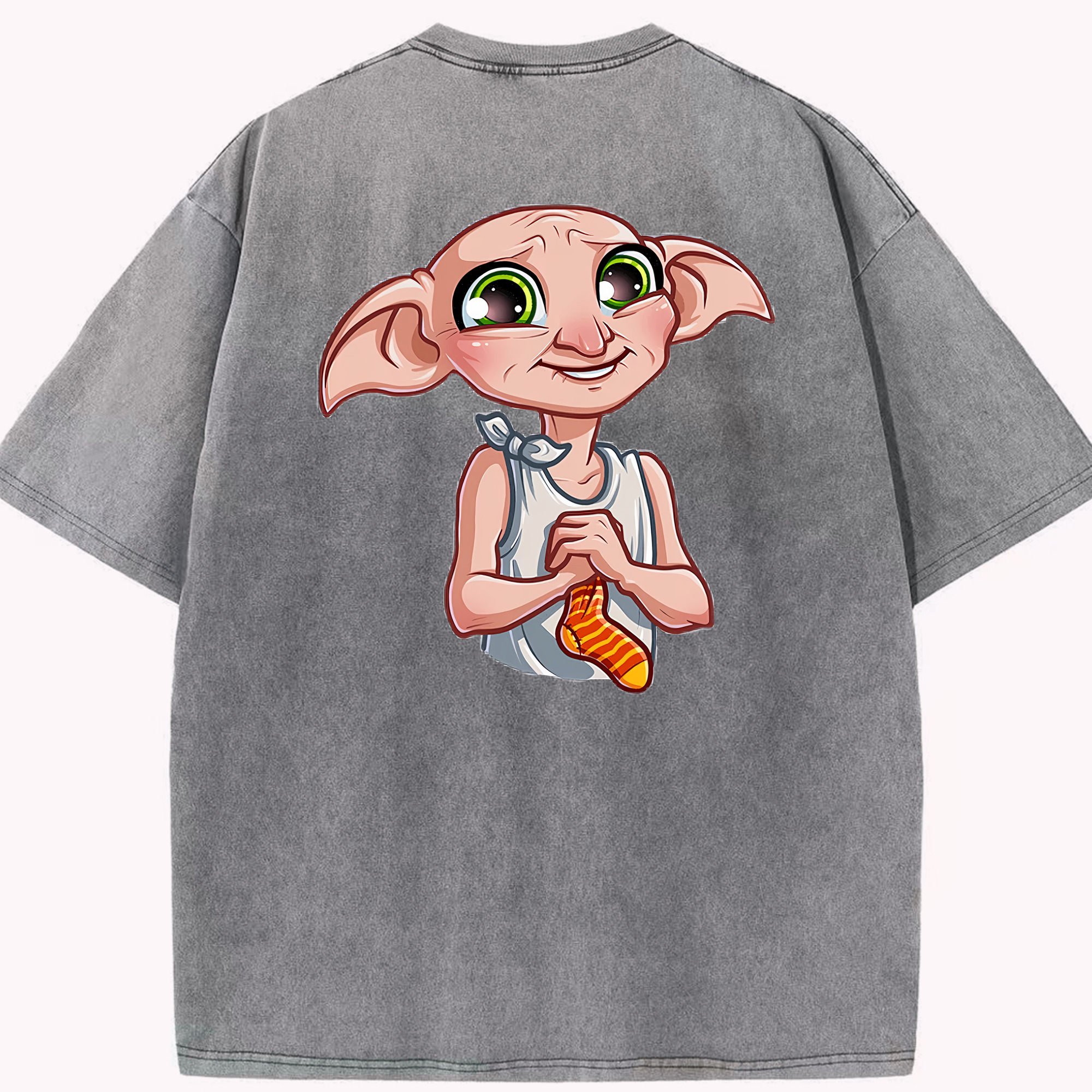 （画像用） Harry Potter ハリー・ポッターシリーズ 綿100% ヴィンテージ風 半袖Tシャツ（背面プリント）