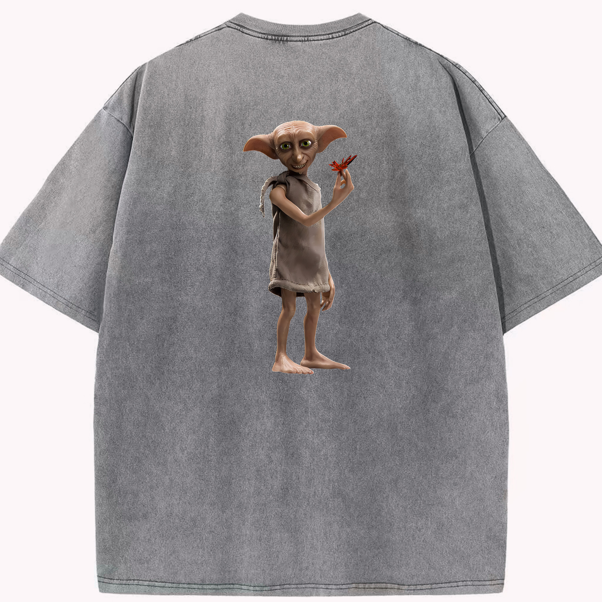 （画像用） Harry Potter ハリー・ポッターシリーズ 綿100% ヴィンテージ風 半袖Tシャツ（背面プリント）