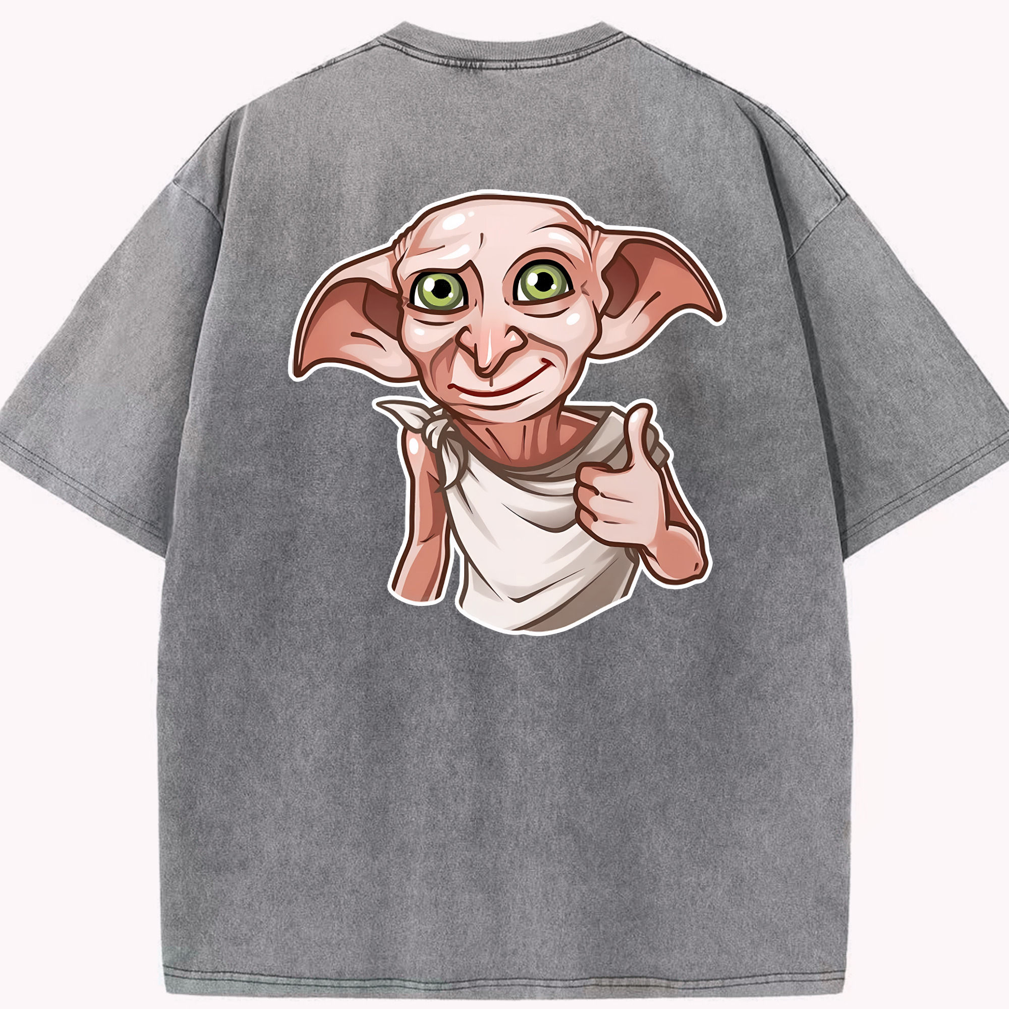（画像用） Harry Potter ハリー・ポッターシリーズ 綿100% ヴィンテージ風 半袖Tシャツ（背面プリント）