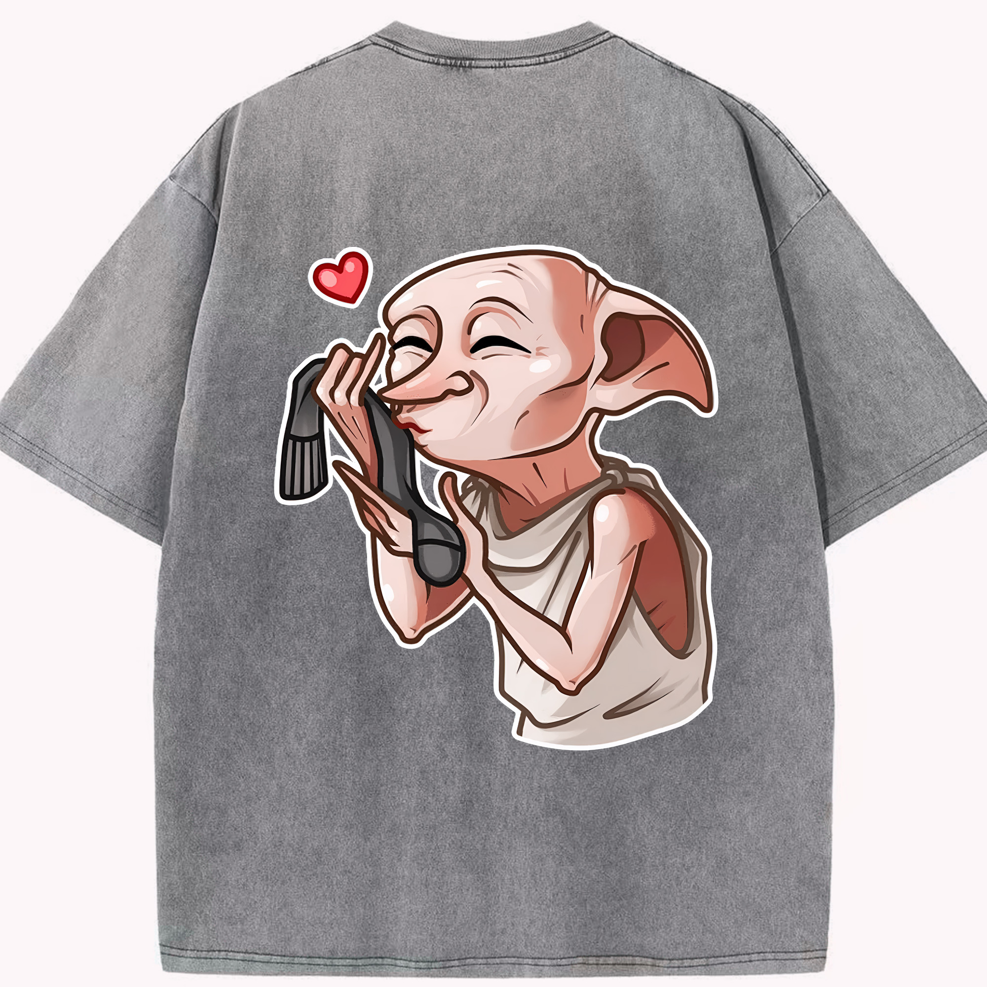 （画像用） Harry Potter ハリー・ポッターシリーズ 綿100% ヴィンテージ風 半袖Tシャツ（背面プリント）