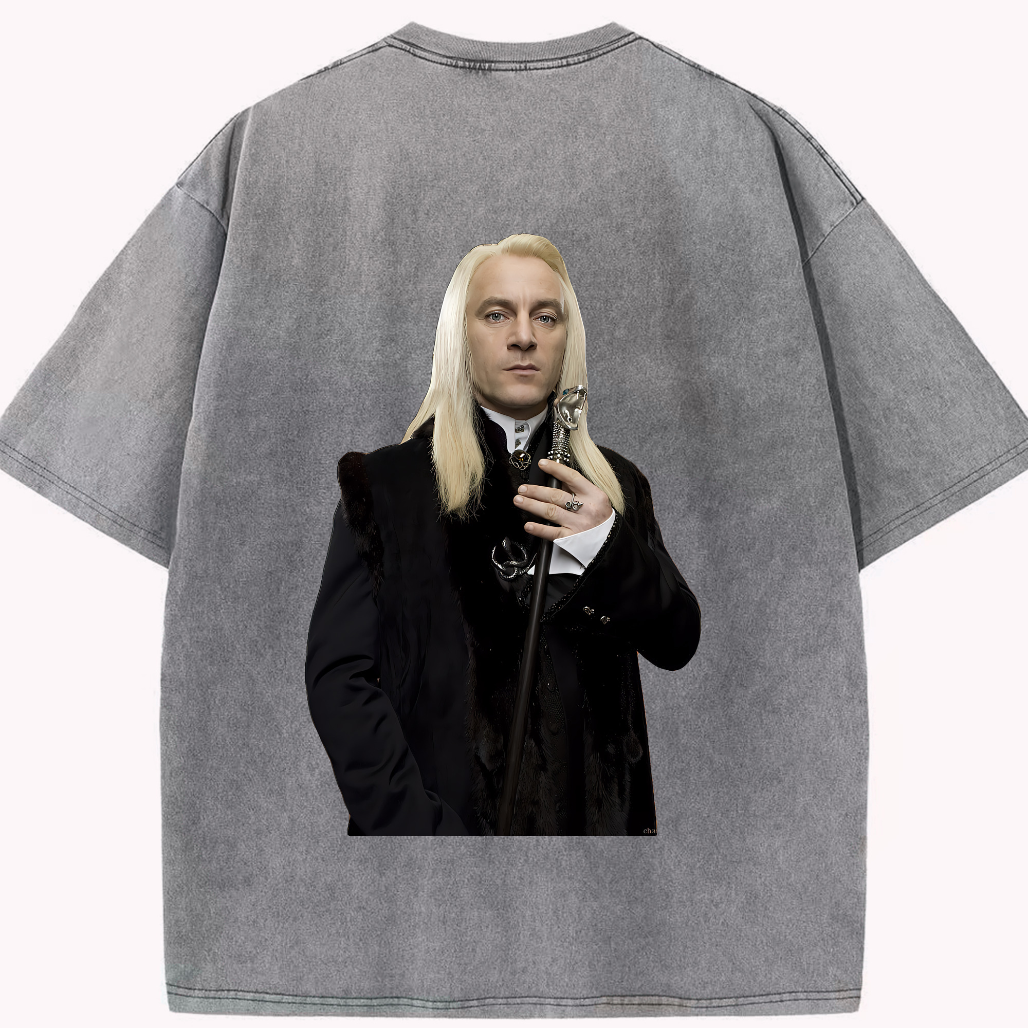 （画像用） Harry Potter ハリー・ポッターシリーズ 綿100% ヴィンテージ風 半袖Tシャツ（背面プリント）