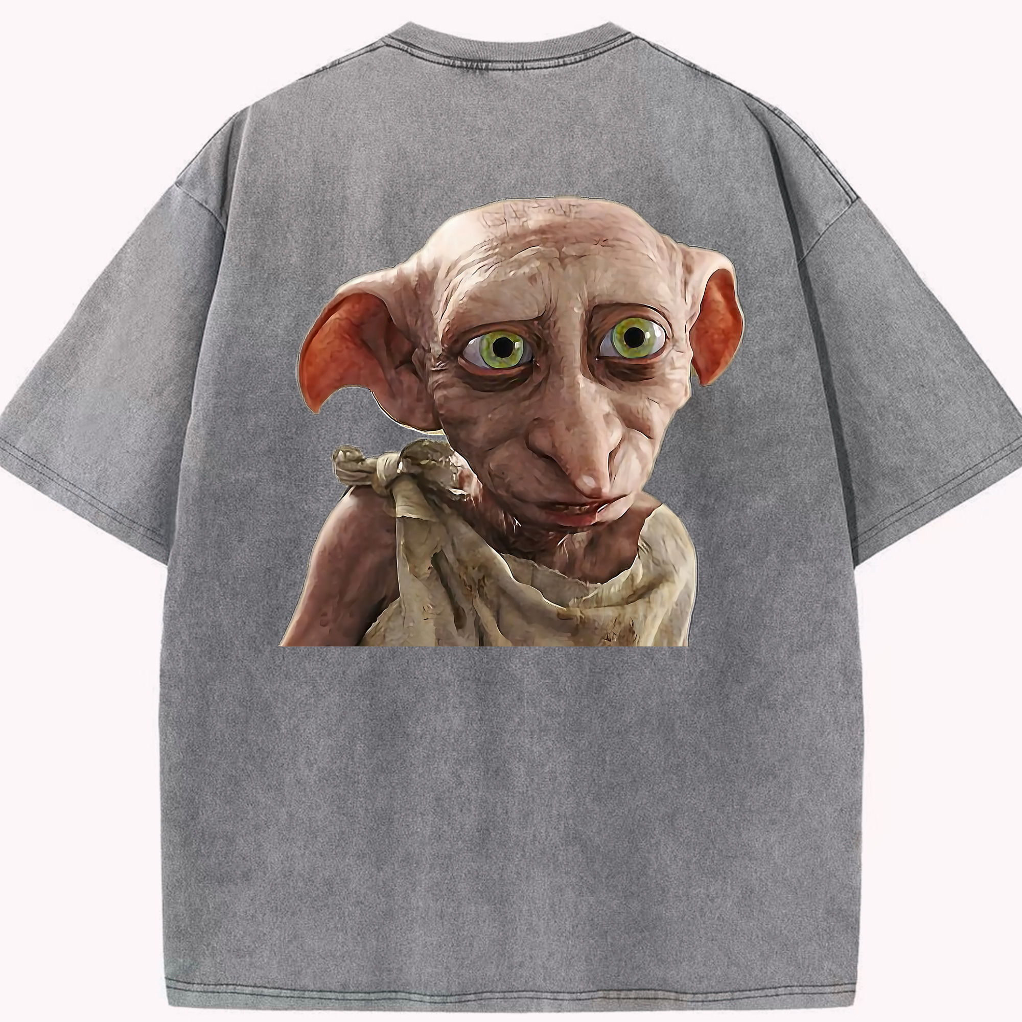 （画像用） Harry Potter ハリー・ポッターシリーズ 綿100% ヴィンテージ風 半袖Tシャツ（背面プリント）
