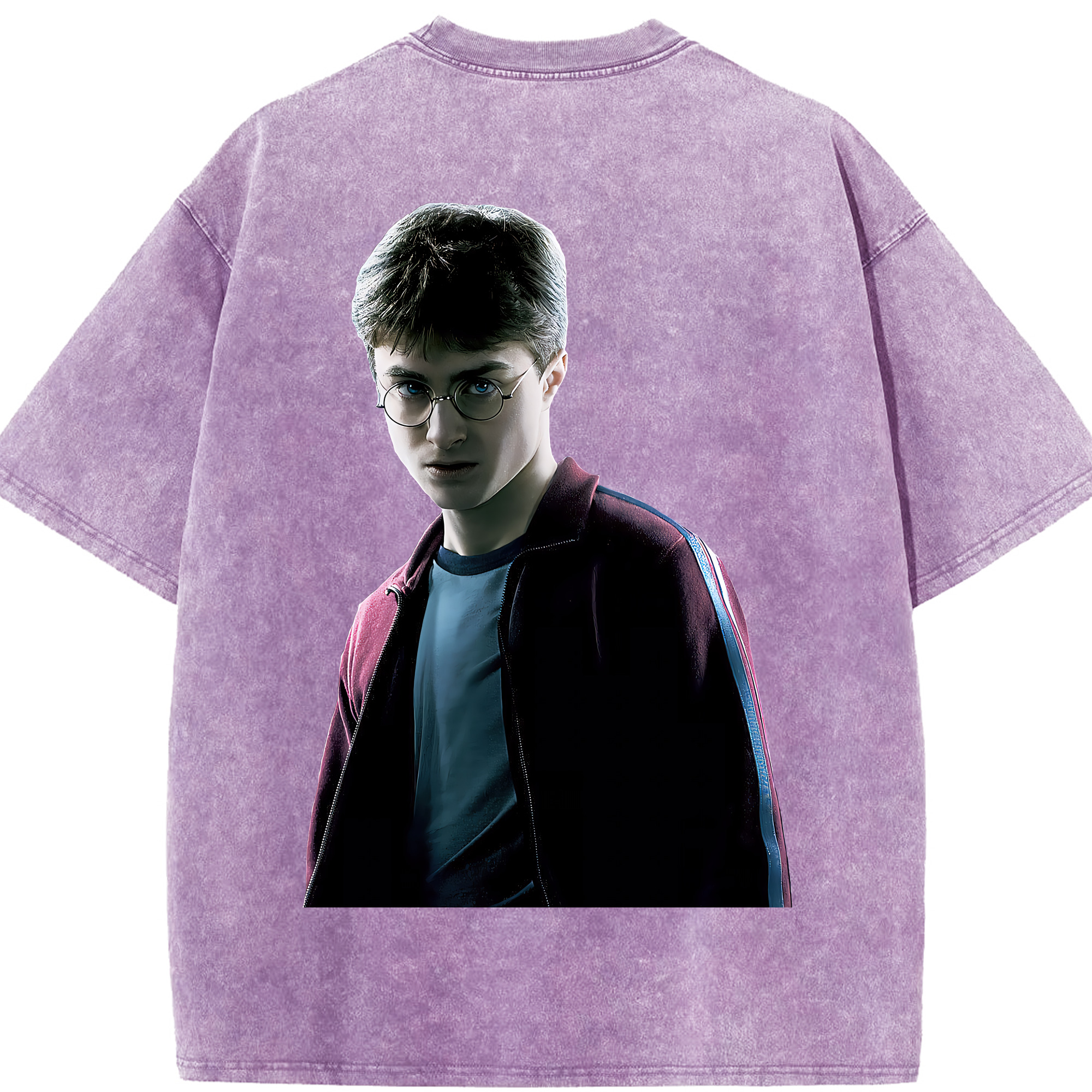 （画像用） Harry Potter ハリー・ポッターシリーズ 綿100% ヴィンテージ風 半袖Tシャツ（背面プリント）