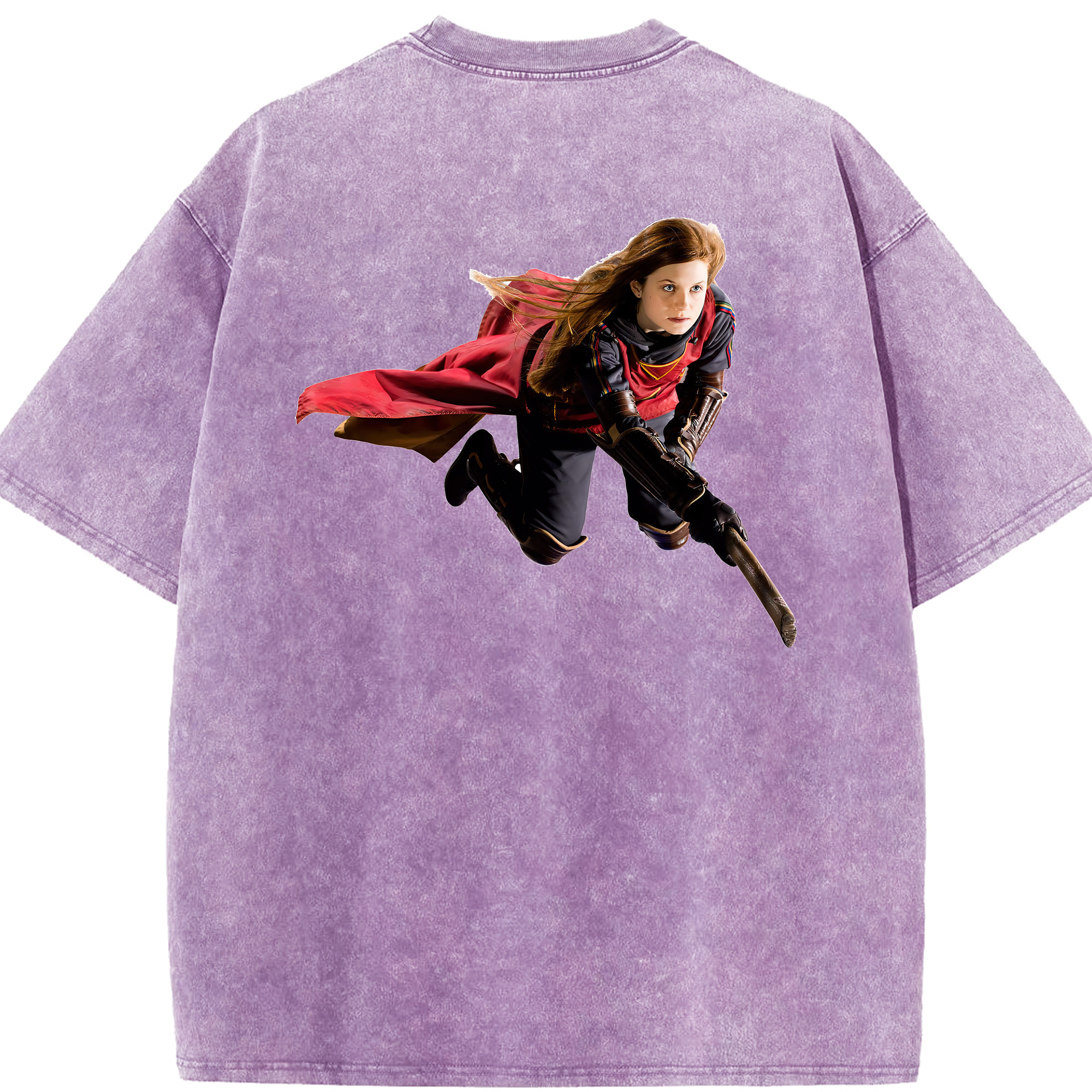 （画像用） Harry Potter ハリー・ポッターシリーズ 綿100% ヴィンテージ風 半袖Tシャツ（背面プリント）