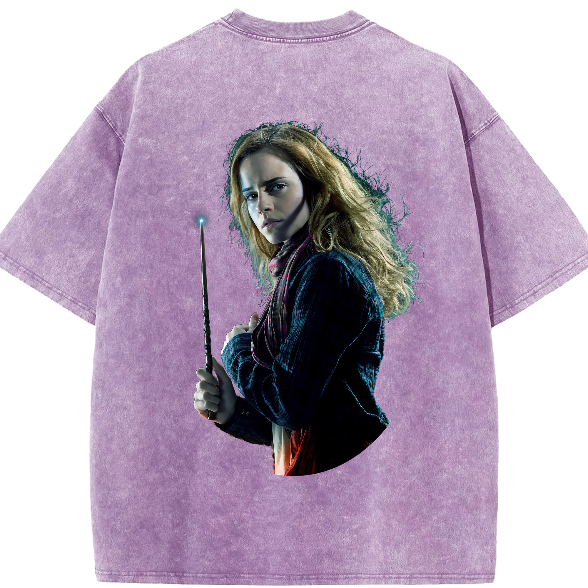 （画像用） Harry Potter ハリー・ポッターシリーズ 綿100% ヴィンテージ風 半袖Tシャツ（背面プリント）