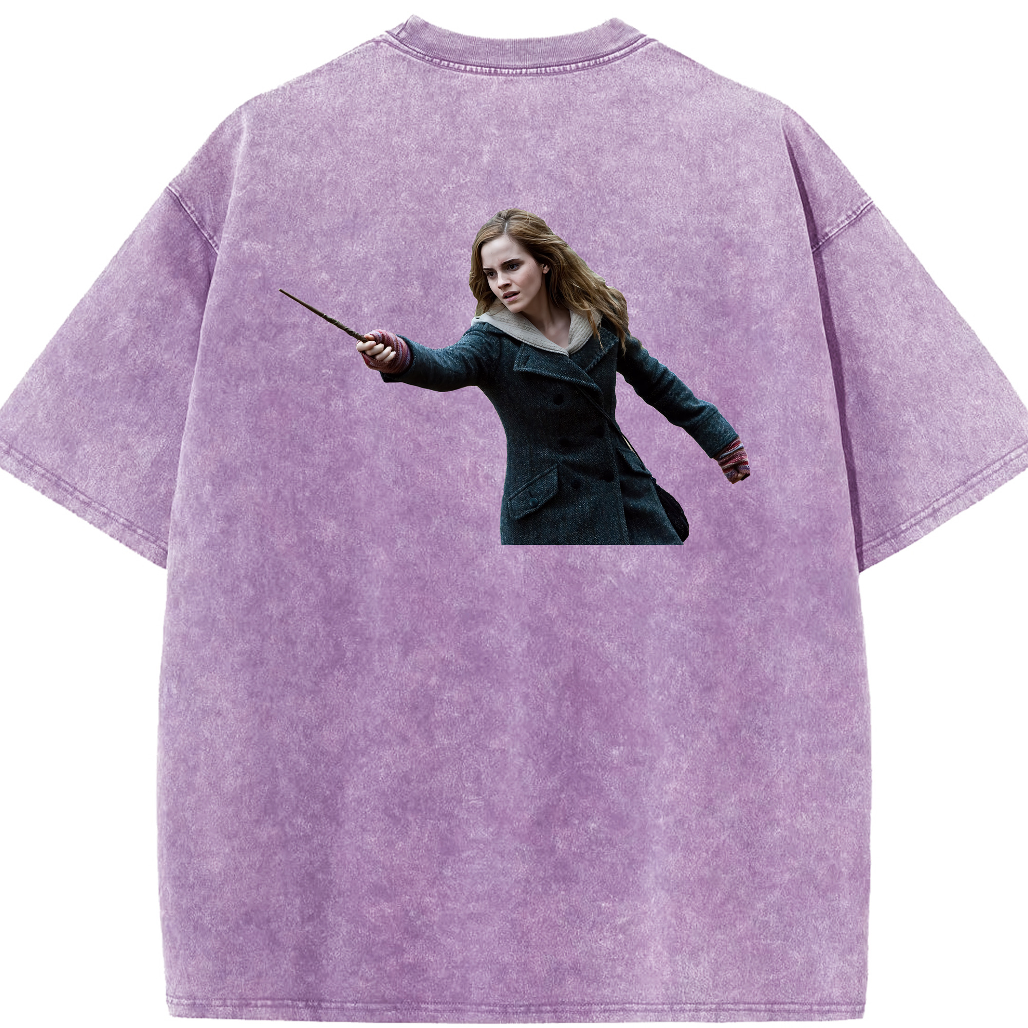 （画像用） Harry Potter ハリー・ポッターシリーズ 綿100% ヴィンテージ風 半袖Tシャツ（背面プリント）
