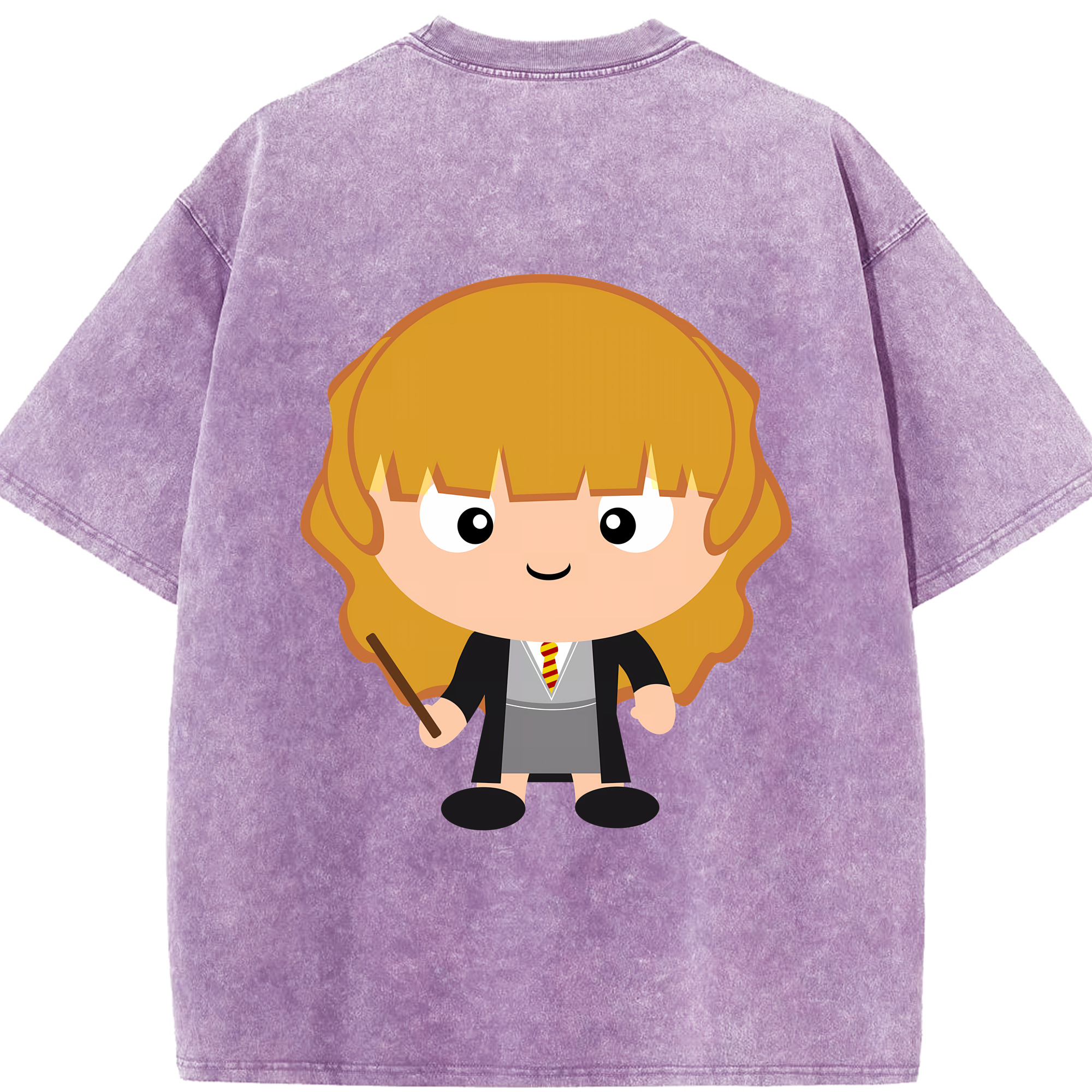 （画像用） Harry Potter ハリー・ポッターシリーズ 綿100% ヴィンテージ風 半袖Tシャツ（背面プリント）