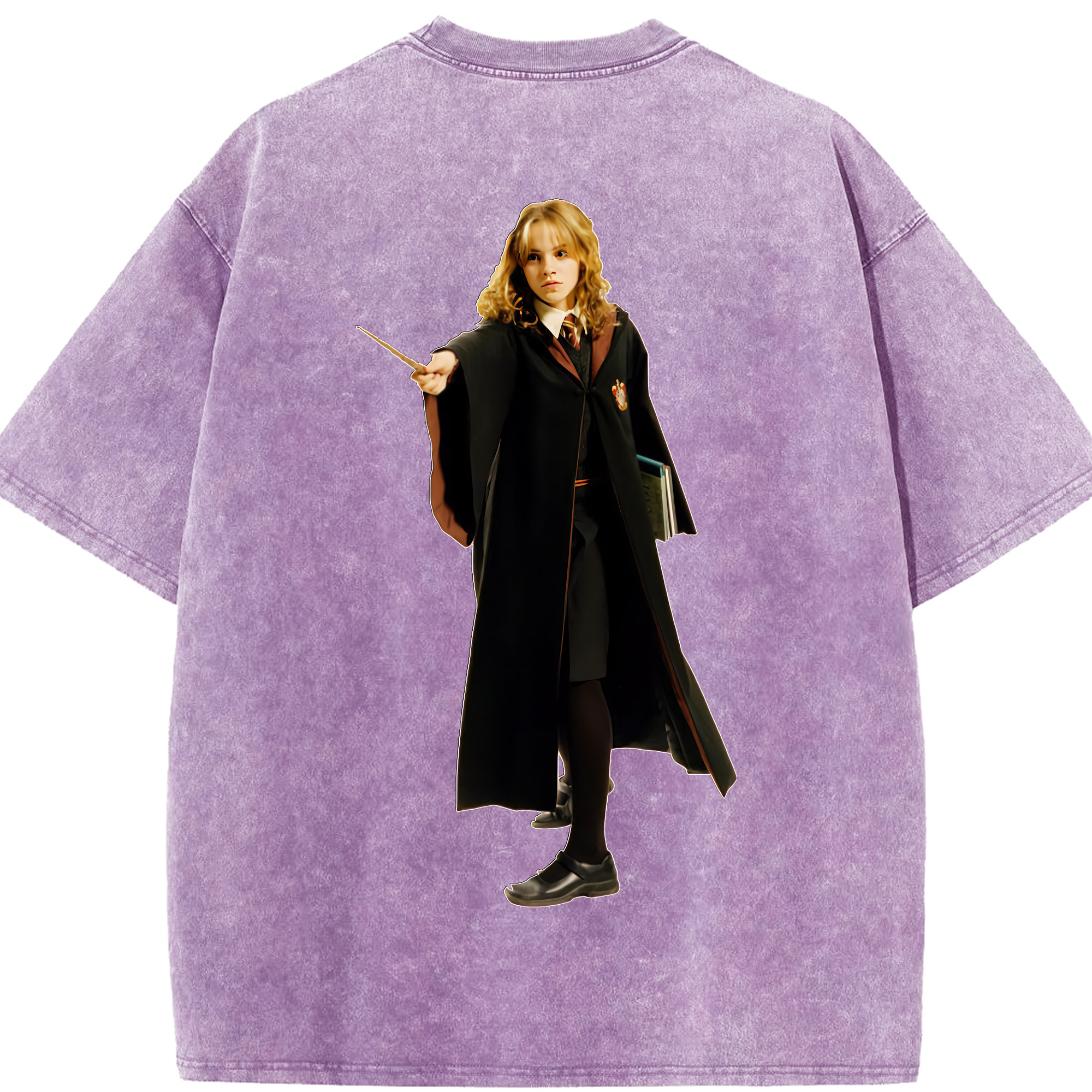 （画像用） Harry Potter ハリー・ポッターシリーズ 綿100% ヴィンテージ風 半袖Tシャツ（背面プリント）