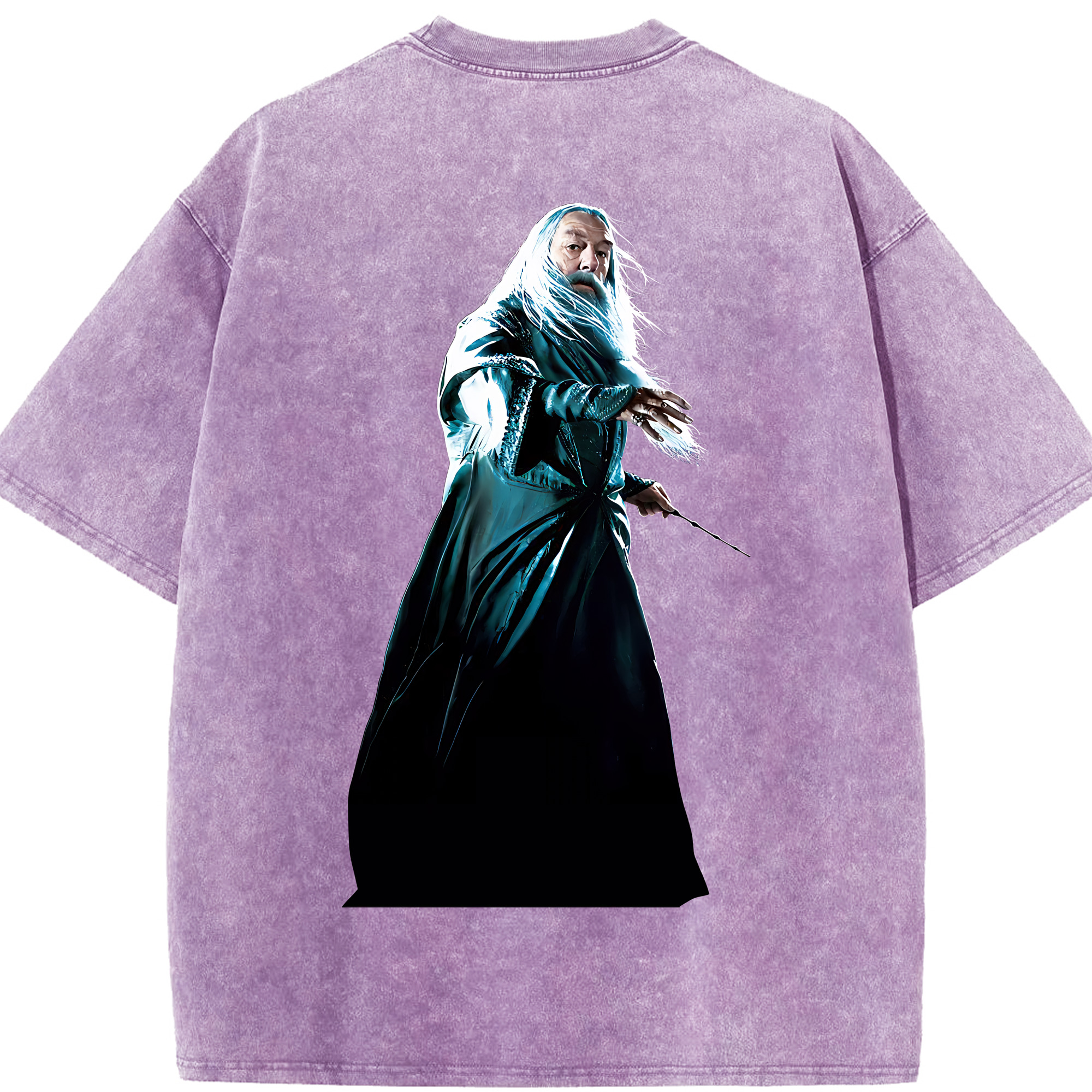 （画像用） Harry Potter ハリー・ポッターシリーズ 綿100% ヴィンテージ風 半袖Tシャツ（背面プリント）