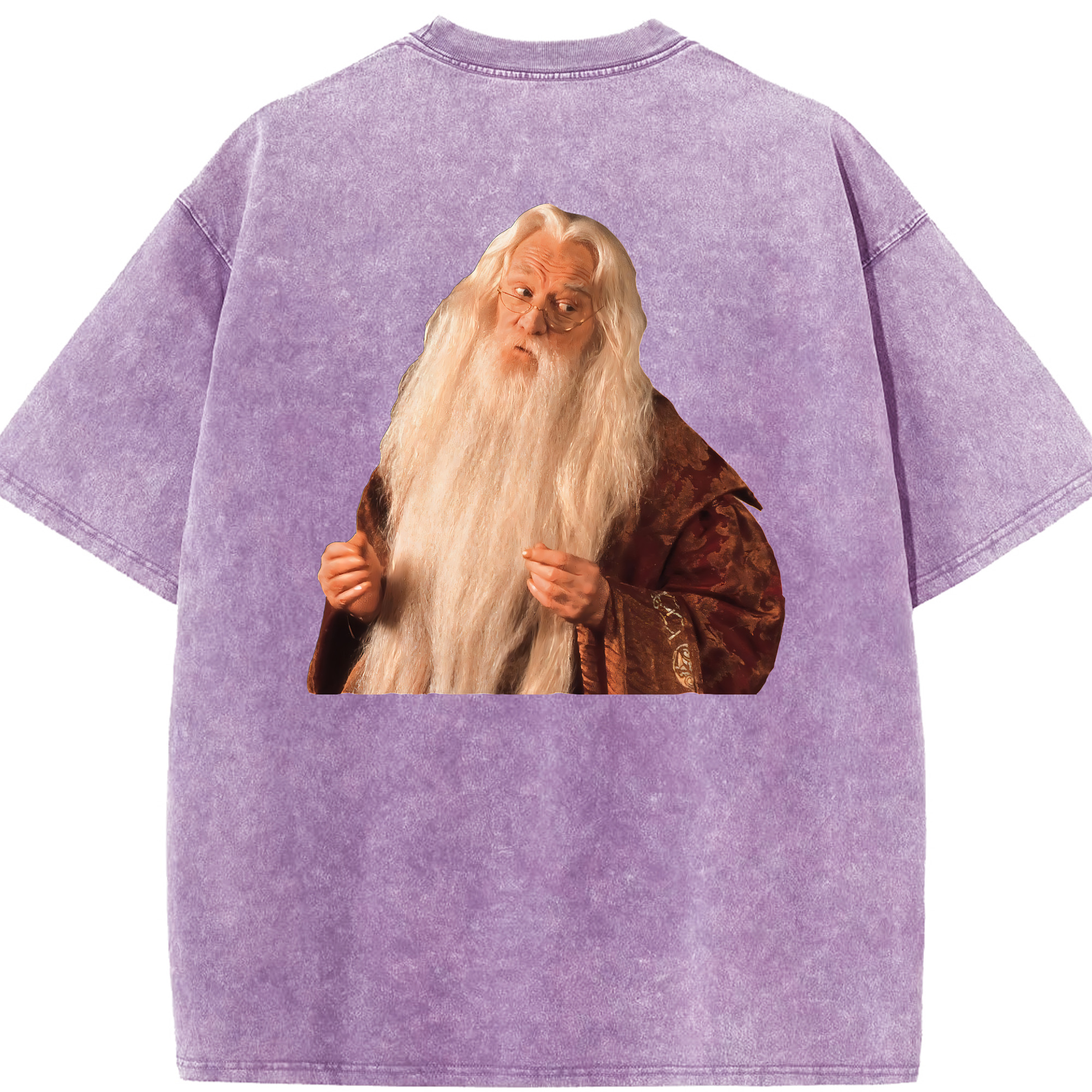 （画像用） Harry Potter ハリー・ポッターシリーズ 綿100% ヴィンテージ風 半袖Tシャツ（背面プリント）