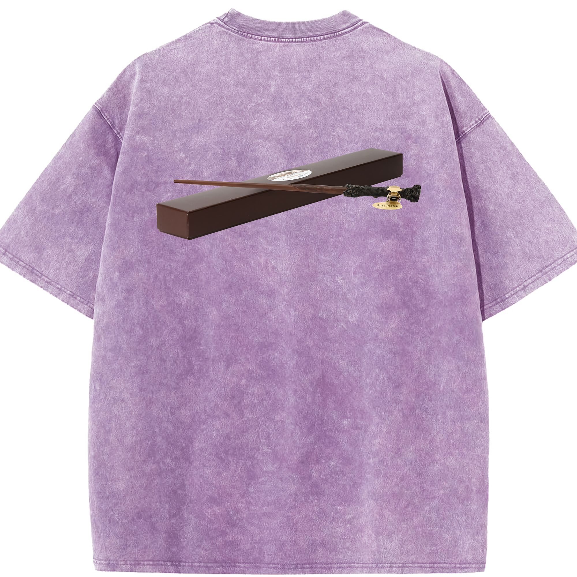 （画像用） Harry Potter ハリー・ポッターシリーズ 綿100% ヴィンテージ風 半袖Tシャツ（背面プリント）