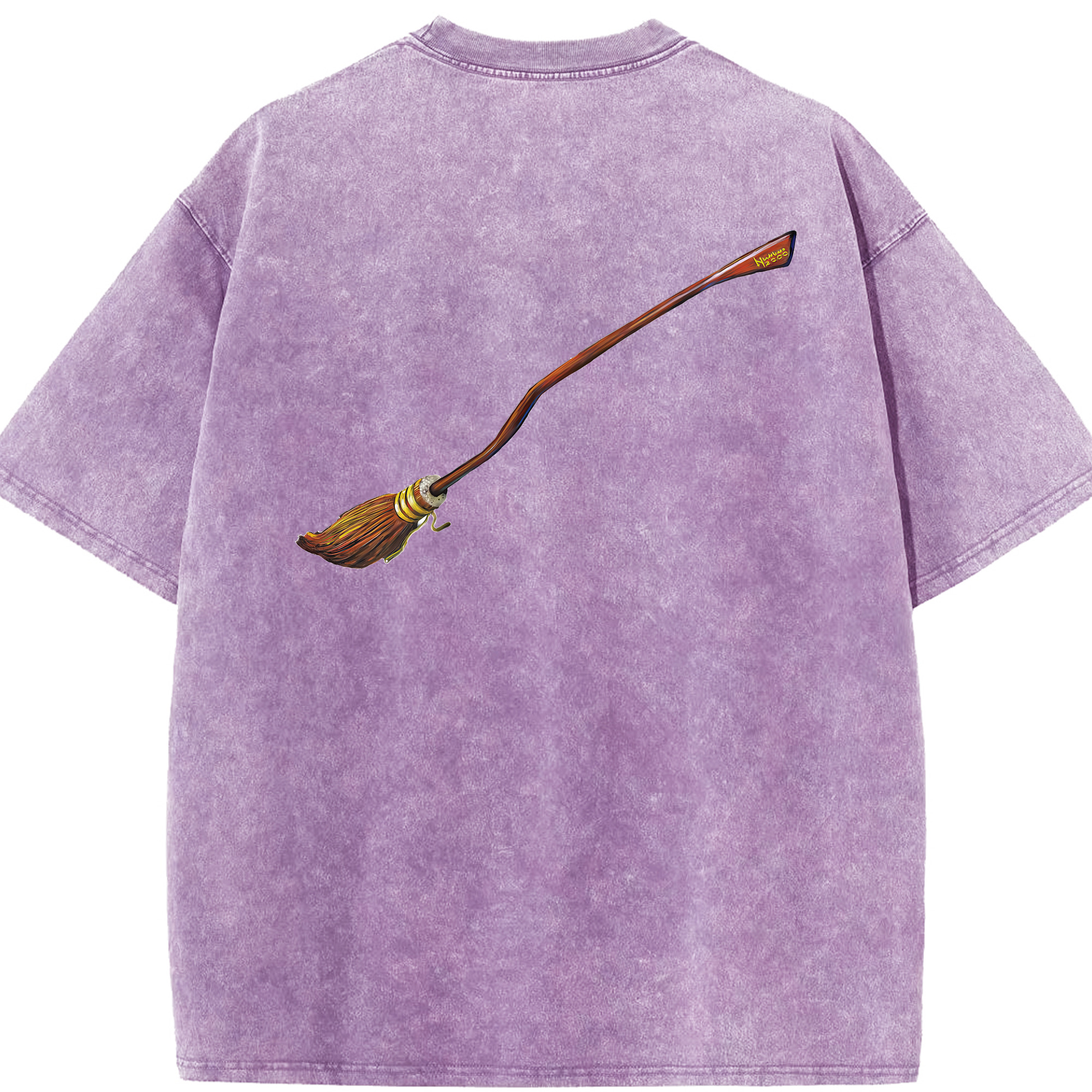 （画像用） Harry Potter ハリー・ポッターシリーズ 綿100% ヴィンテージ風 半袖Tシャツ（背面プリント）