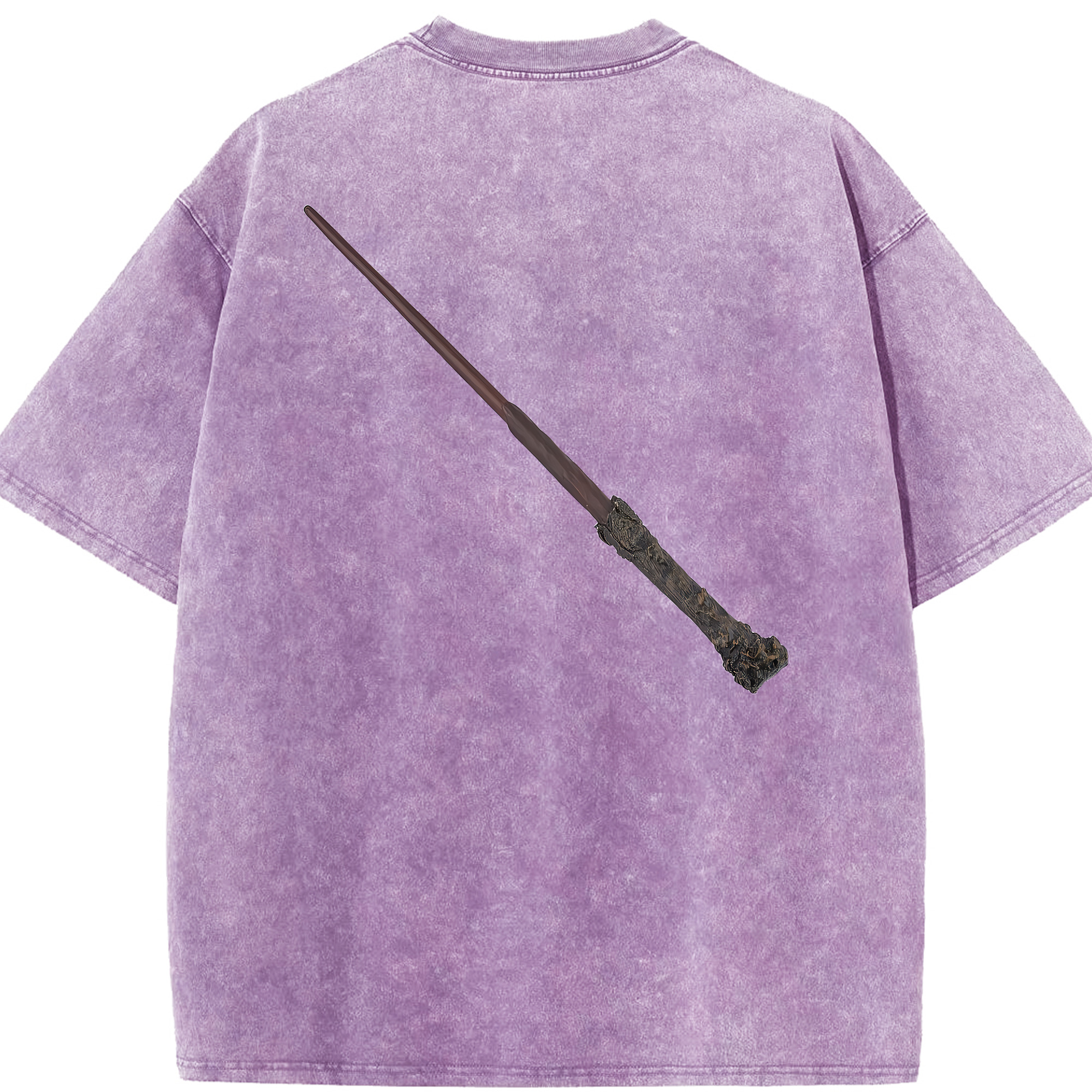 （画像用） Harry Potter ハリー・ポッターシリーズ 綿100% ヴィンテージ風 半袖Tシャツ（背面プリント）