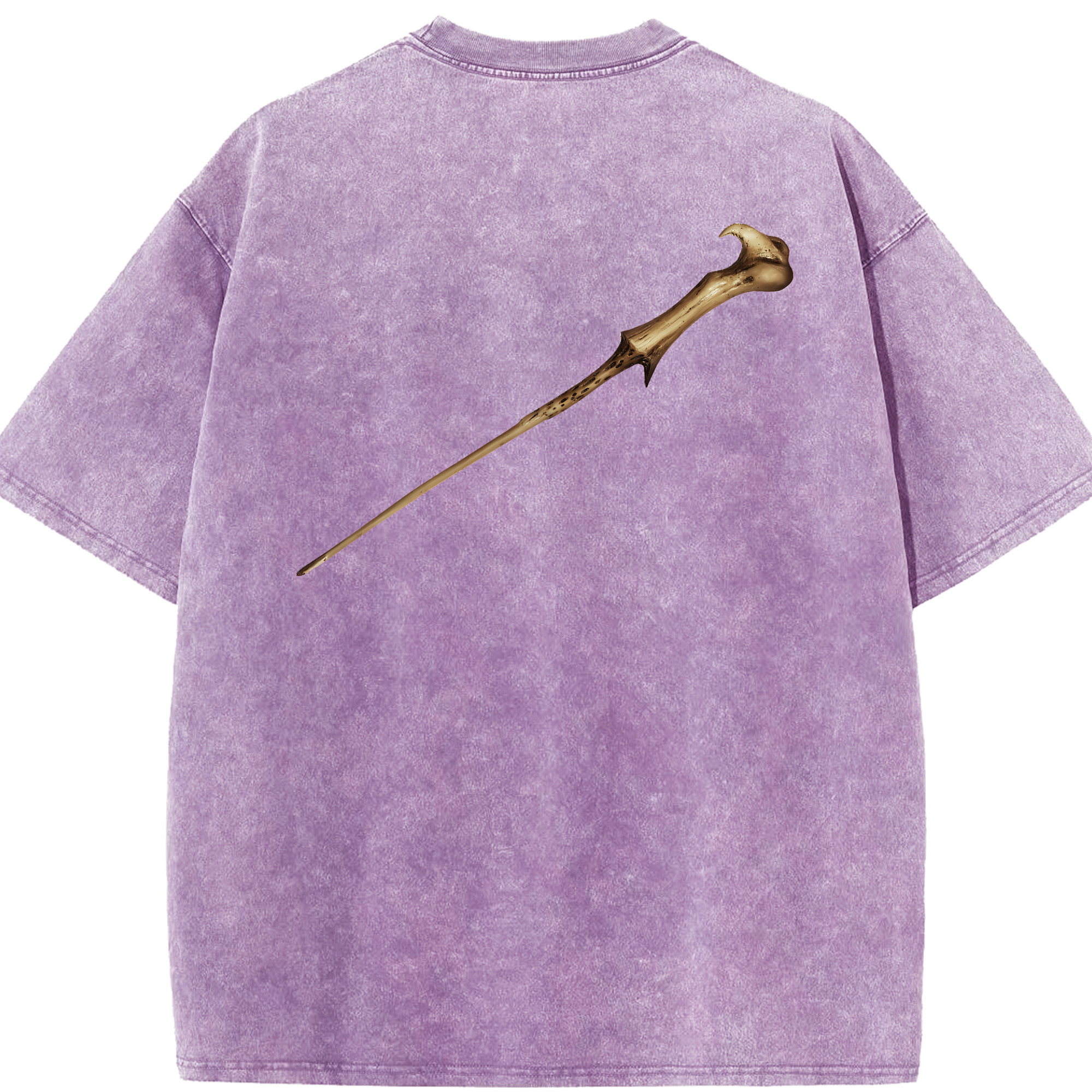 （画像用） Harry Potter ハリー・ポッターシリーズ 綿100% ヴィンテージ風 半袖Tシャツ（背面プリント）