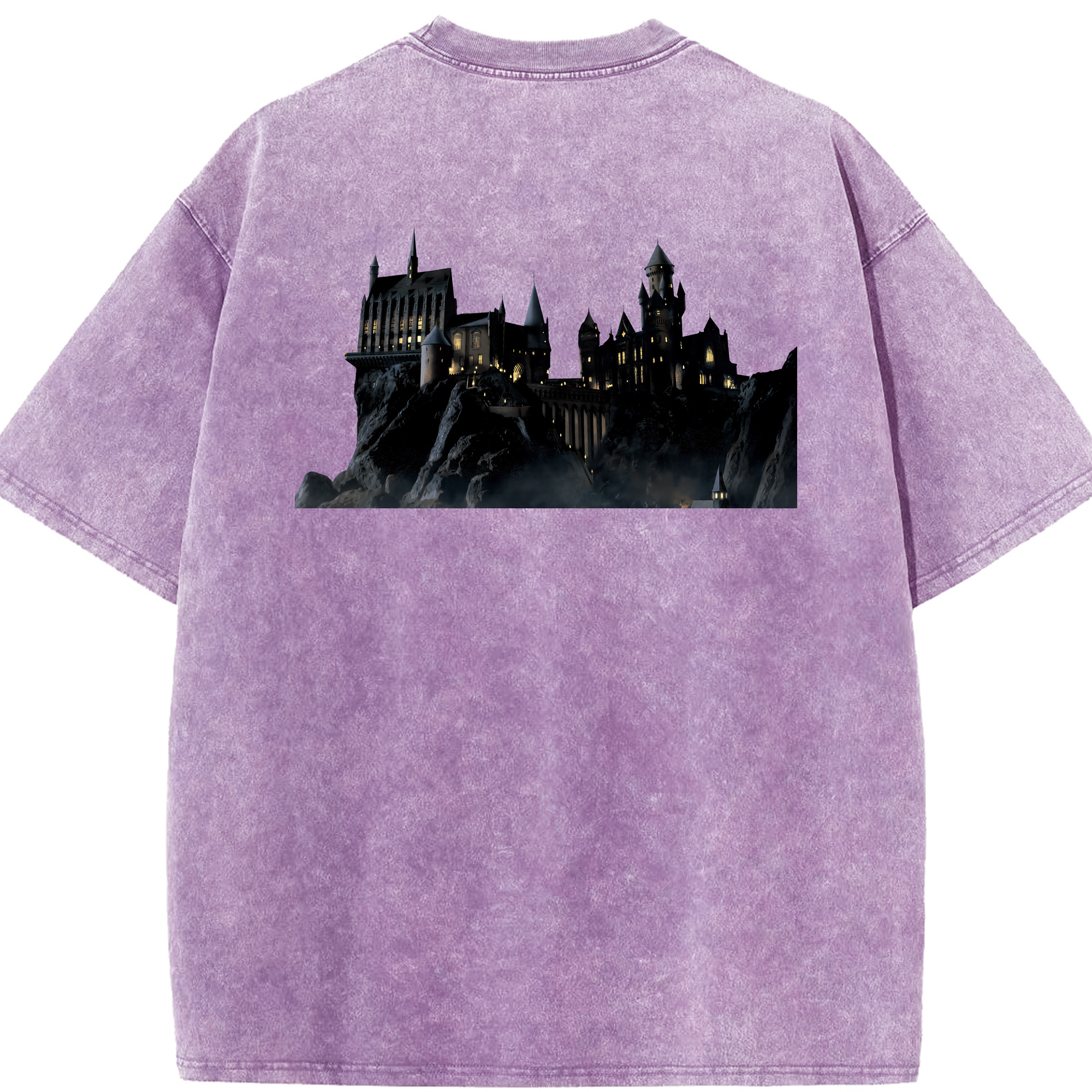 （画像用） Harry Potter ハリー・ポッターシリーズ 綿100% ヴィンテージ風 半袖Tシャツ（背面プリント）