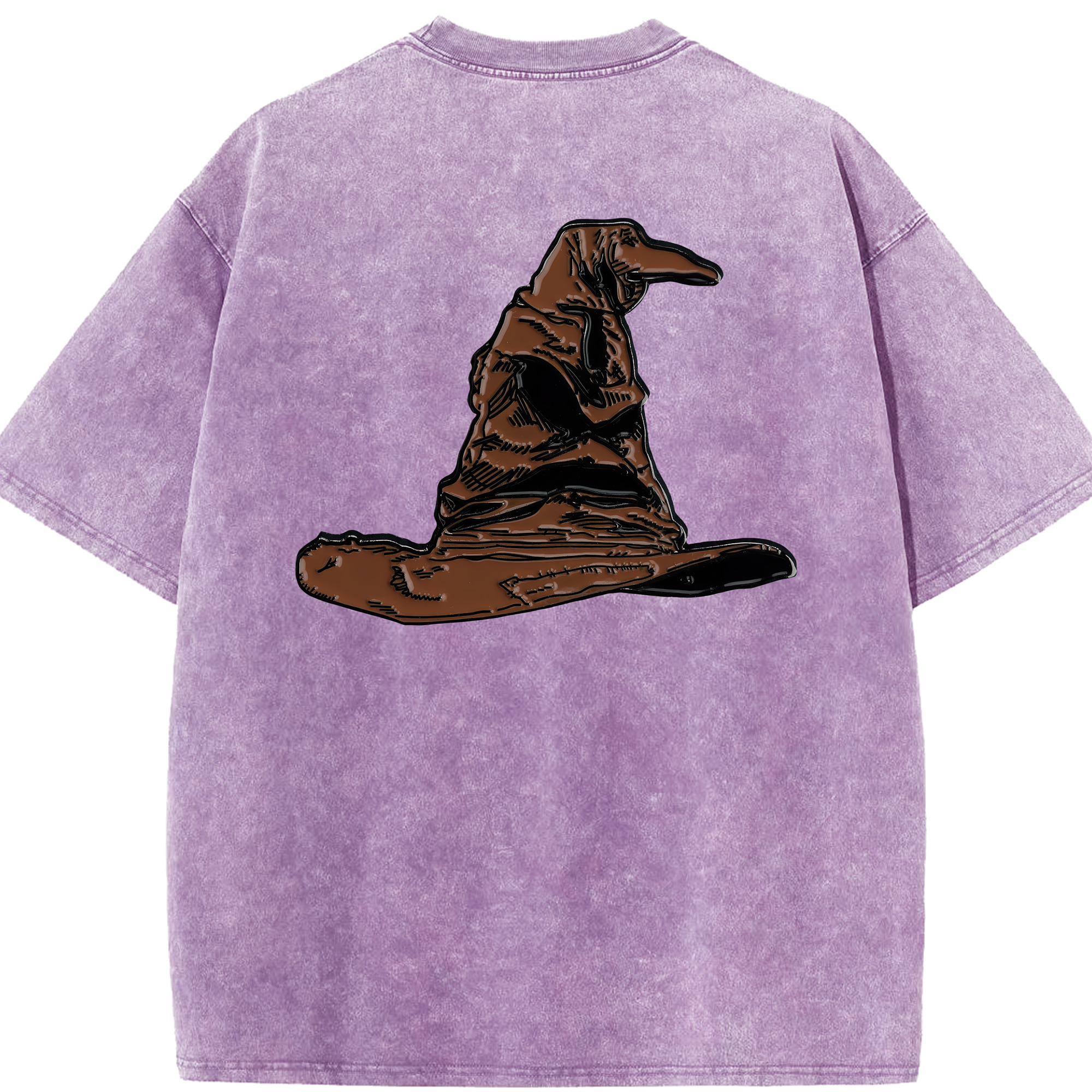 （画像用） Harry Potter ハリー・ポッターシリーズ 綿100% ヴィンテージ風 半袖Tシャツ（背面プリント）
