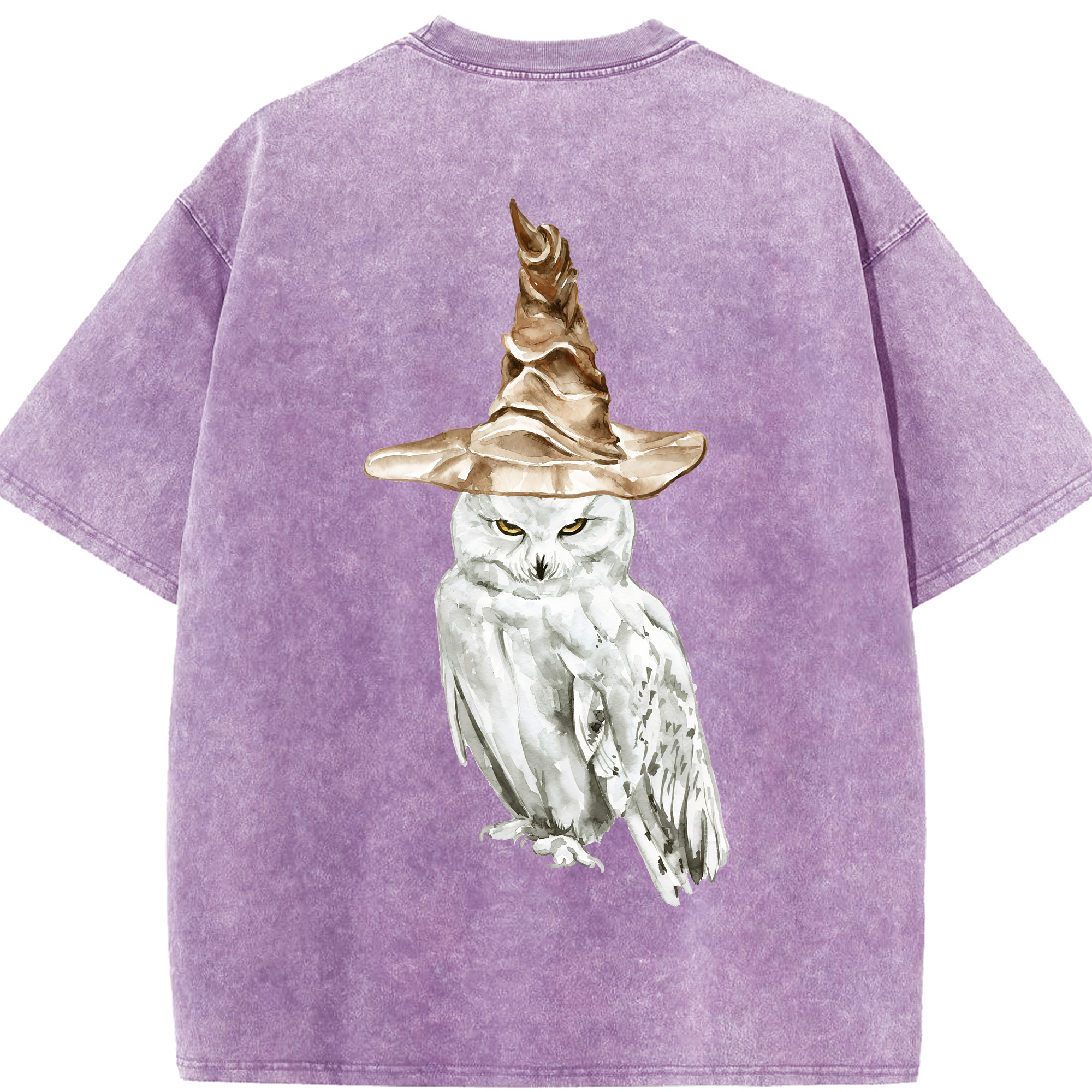 （画像用） Harry Potter ハリー・ポッターシリーズ 綿100% ヴィンテージ風 半袖Tシャツ（背面プリント）
