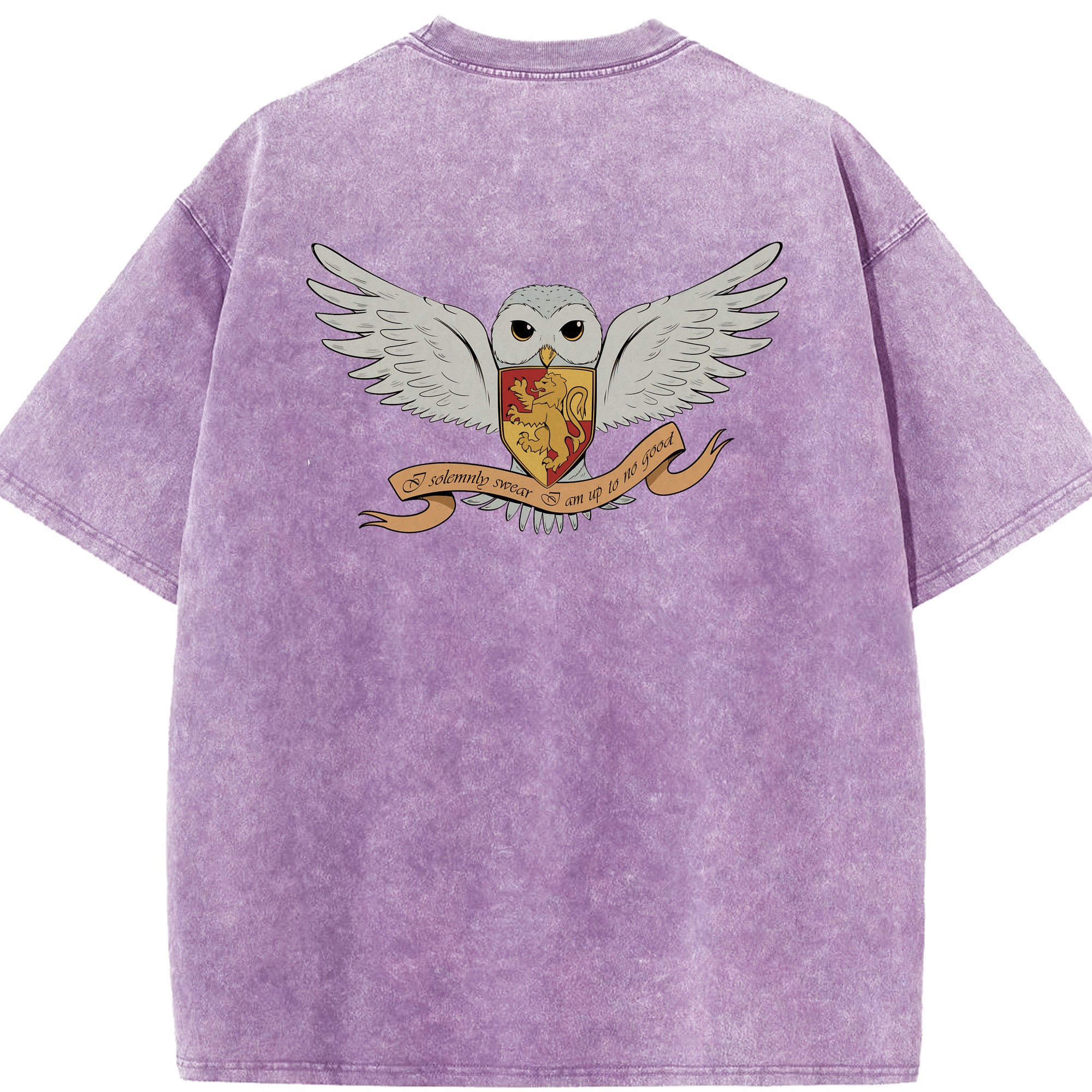 （画像用） Harry Potter ハリー・ポッターシリーズ 綿100% ヴィンテージ風 半袖Tシャツ（背面プリント）