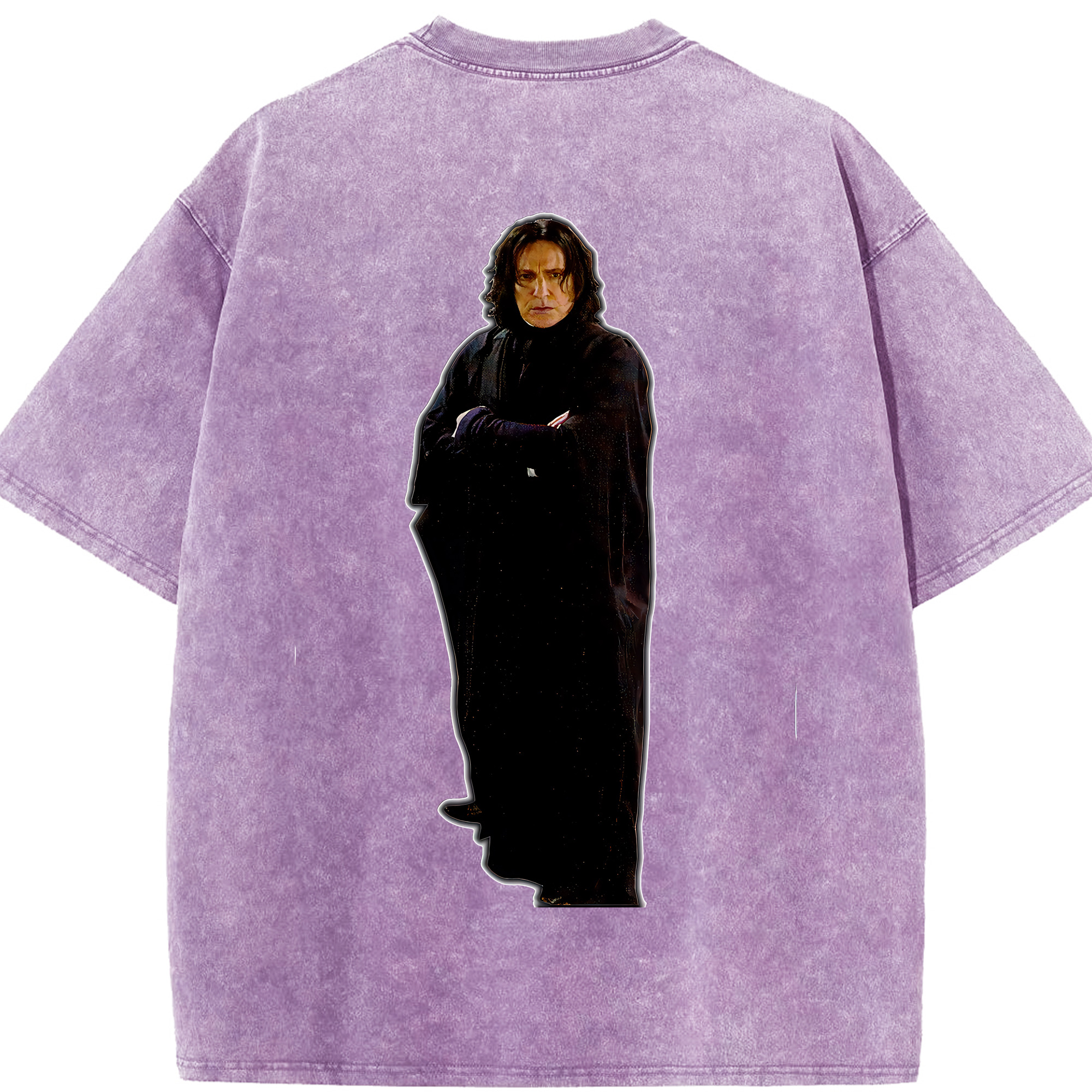 （画像用） Harry Potter ハリー・ポッターシリーズ 綿100% ヴィンテージ風 半袖Tシャツ（背面プリント）