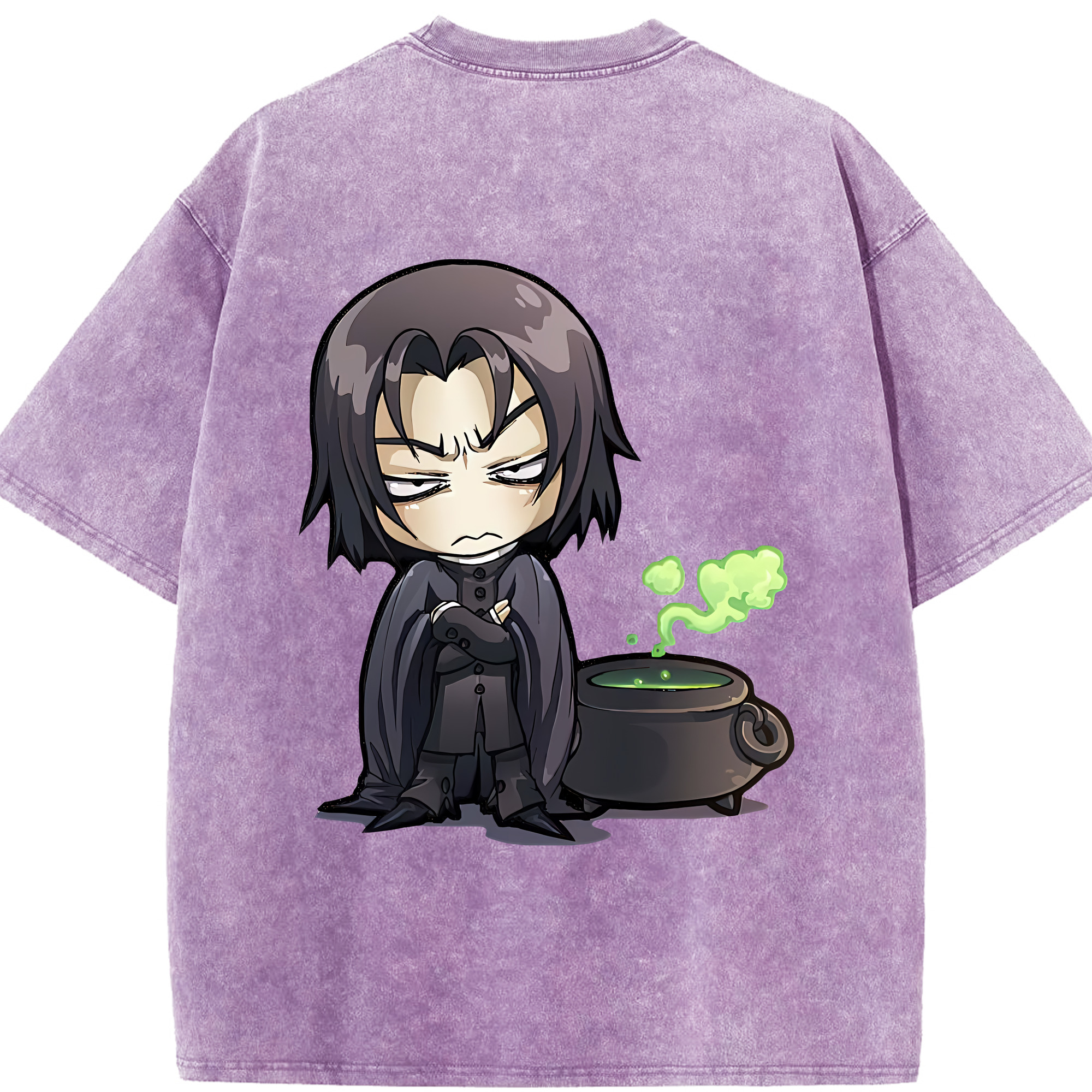 （画像用） Harry Potter ハリー・ポッターシリーズ 綿100% ヴィンテージ風 半袖Tシャツ（背面プリント）