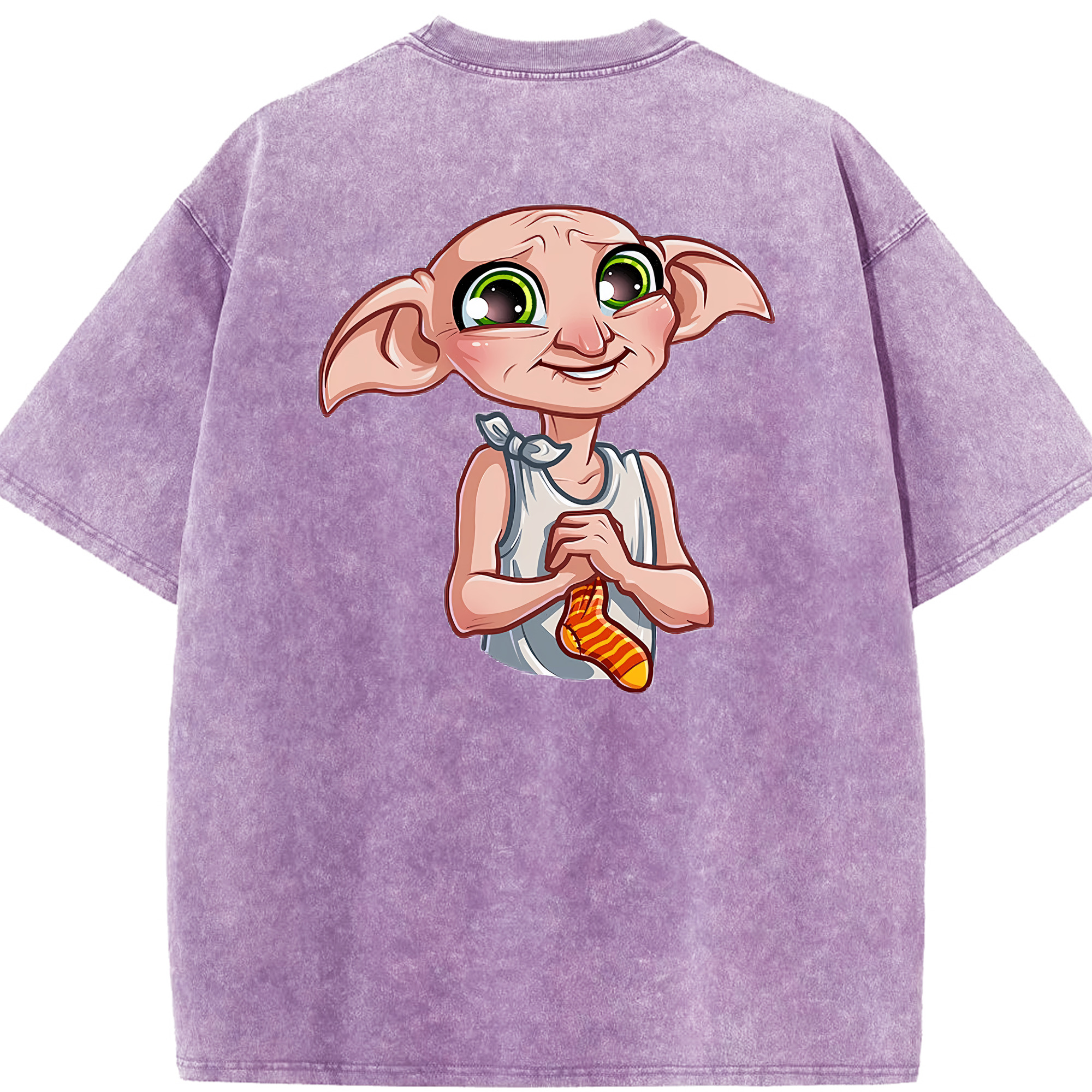 （画像用） Harry Potter ハリー・ポッターシリーズ 綿100% ヴィンテージ風 半袖Tシャツ（背面プリント）