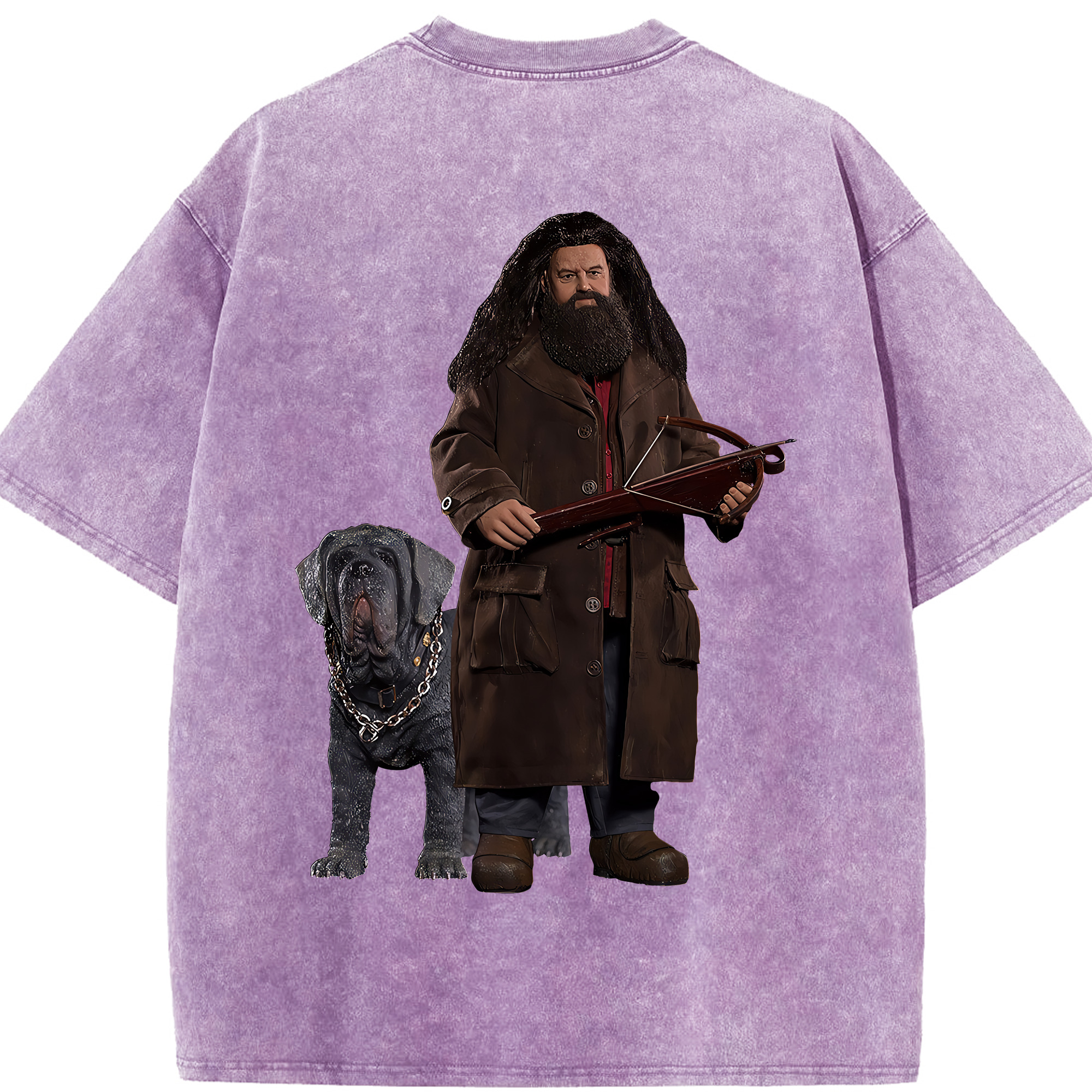 （画像用） Harry Potter ハリー・ポッターシリーズ 綿100% ヴィンテージ風 半袖Tシャツ（背面プリント）