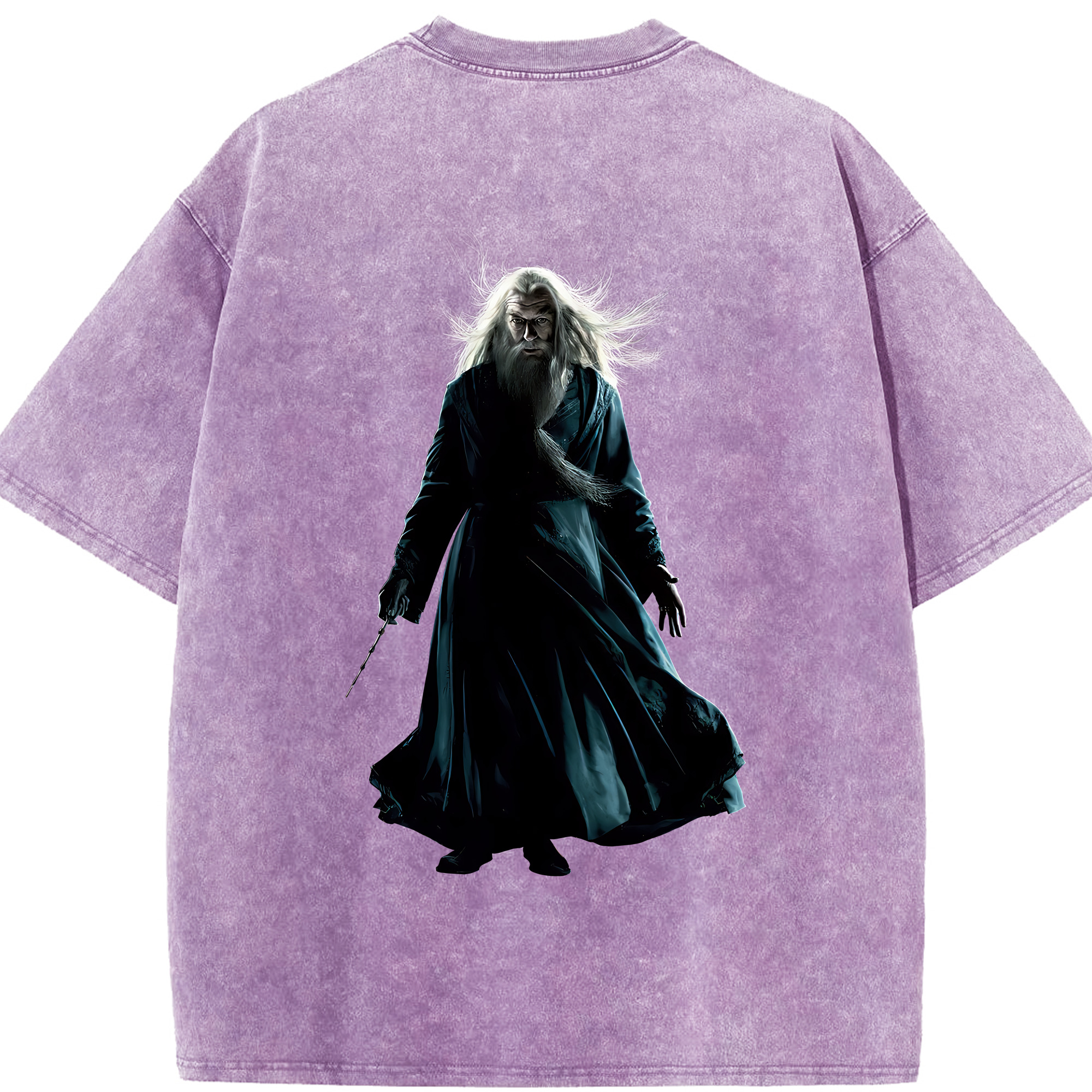 （画像用） Harry Potter ハリー・ポッターシリーズ 綿100% ヴィンテージ風 半袖Tシャツ（背面プリント）
