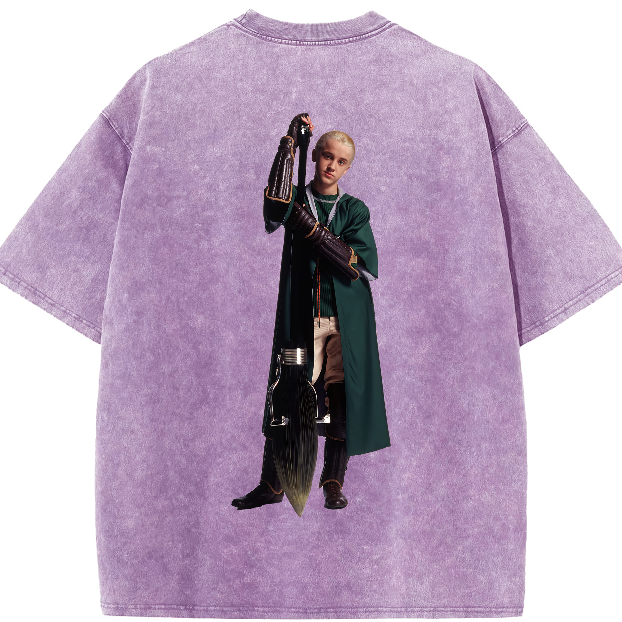 （画像用） Harry Potter ハリー・ポッターシリーズ 綿100% ヴィンテージ風 半袖Tシャツ（背面プリント）