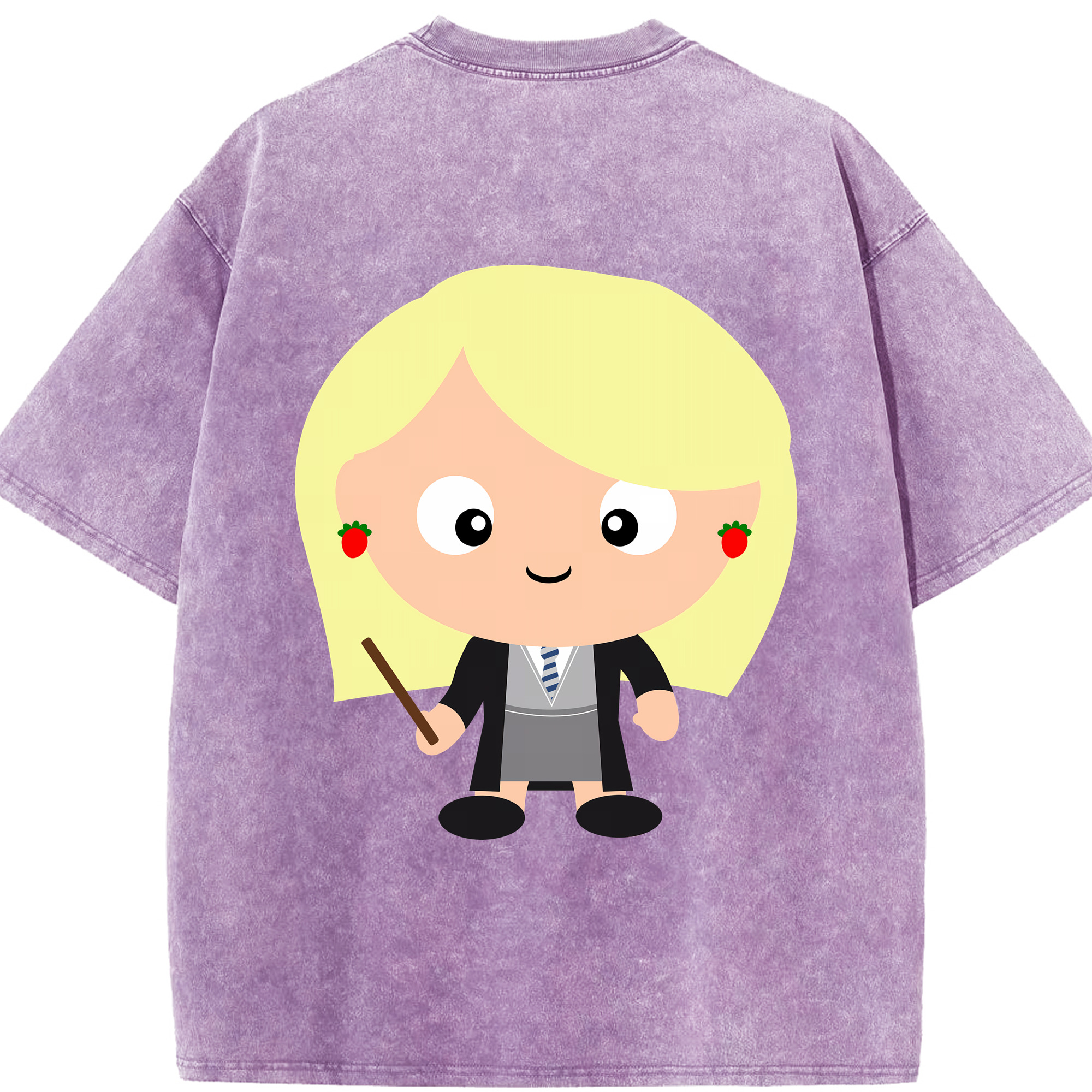 （画像用） Harry Potter ハリー・ポッターシリーズ 綿100% ヴィンテージ風 半袖Tシャツ（背面プリント）