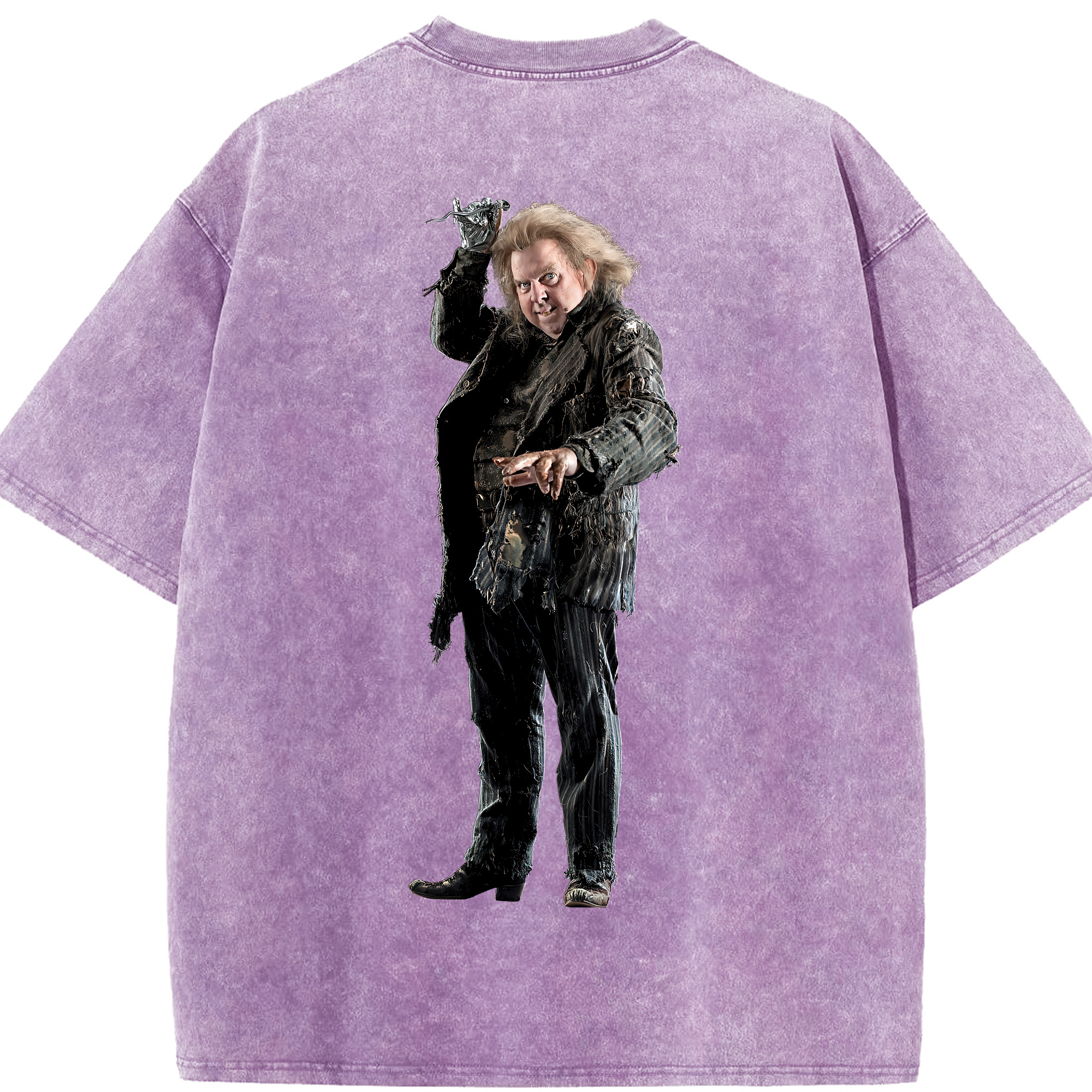 （画像用） Harry Potter ハリー・ポッターシリーズ 綿100% ヴィンテージ風 半袖Tシャツ（背面プリント）