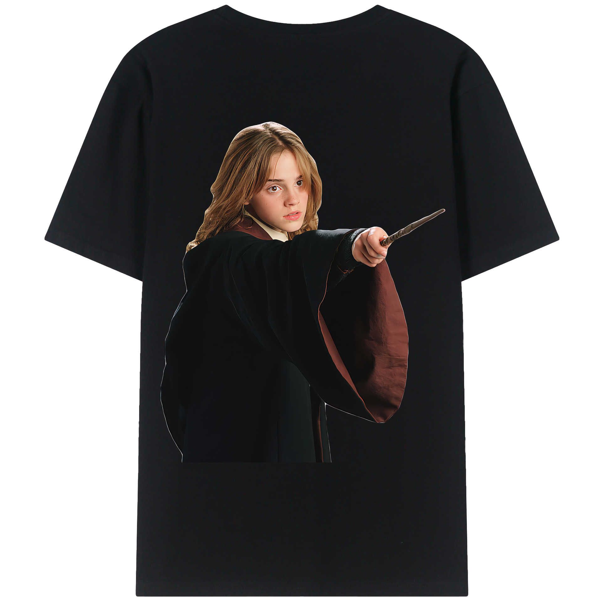 （画像用） Harry Potter ハリー・ポッターシリーズ 綿100％ メンズ半袖Tシャツ（バックプリント） 通気性