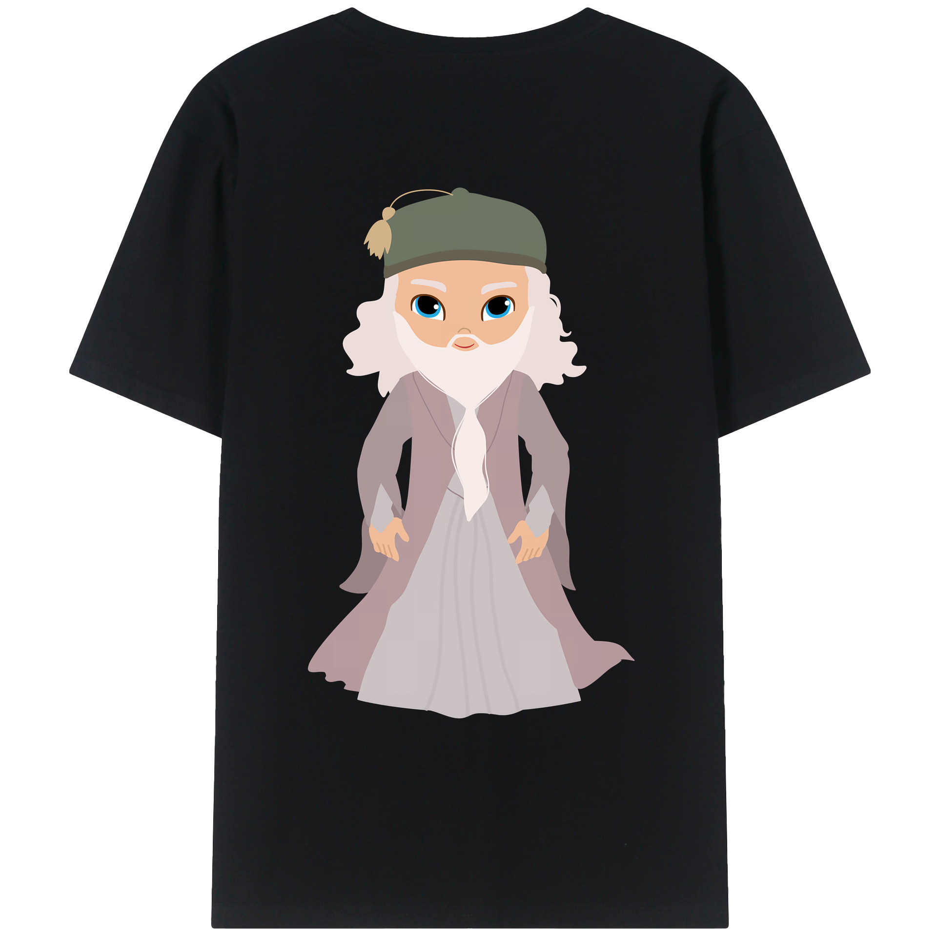 （画像用） Harry Potter ハリー・ポッターシリーズ 綿100％ メンズ半袖Tシャツ（バックプリント） 通気性